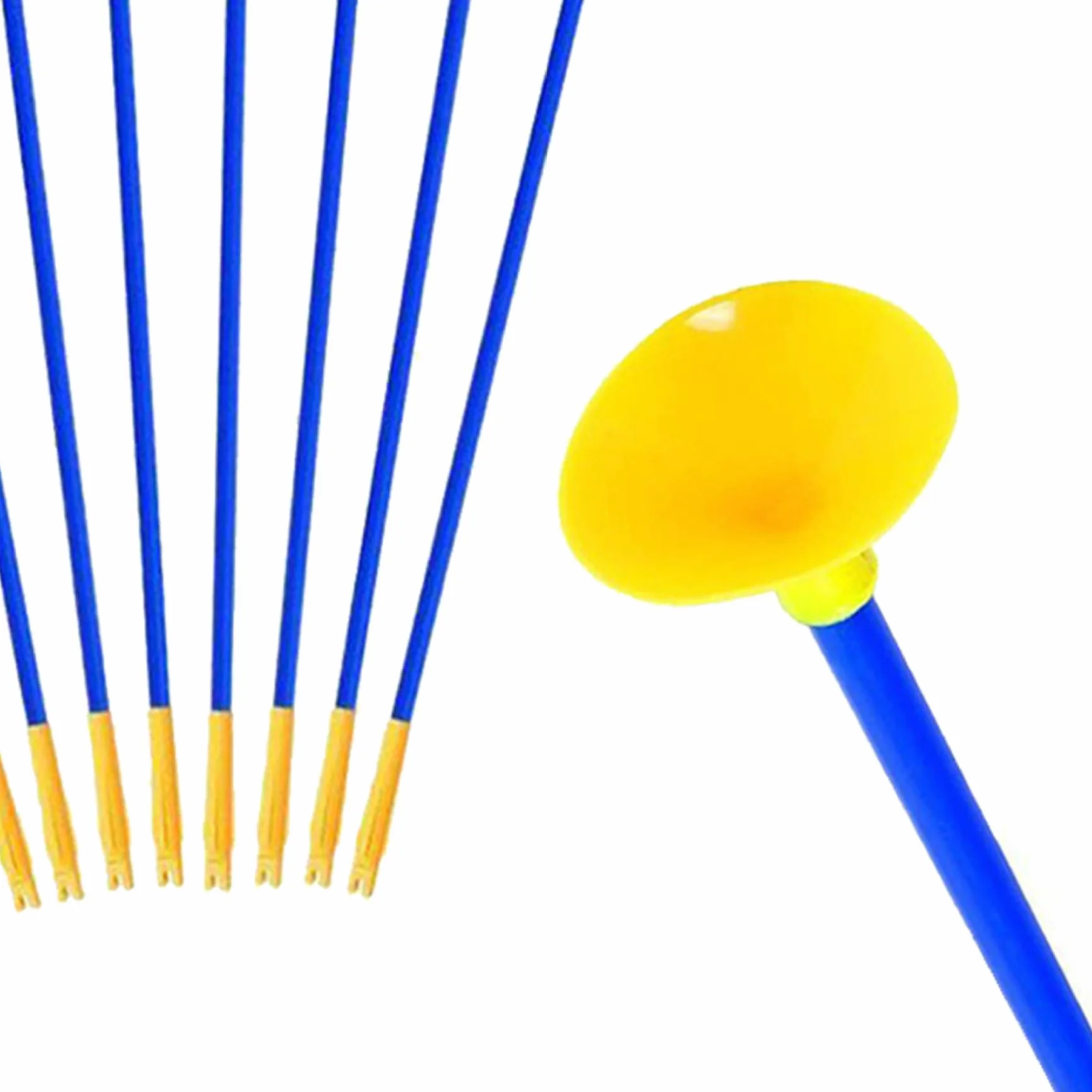 Flèches à Ventouse 10 pièces 16.5 Pouces Plastique pour Enfants Ensemble de tir à l'arc Jouet d'entraînement