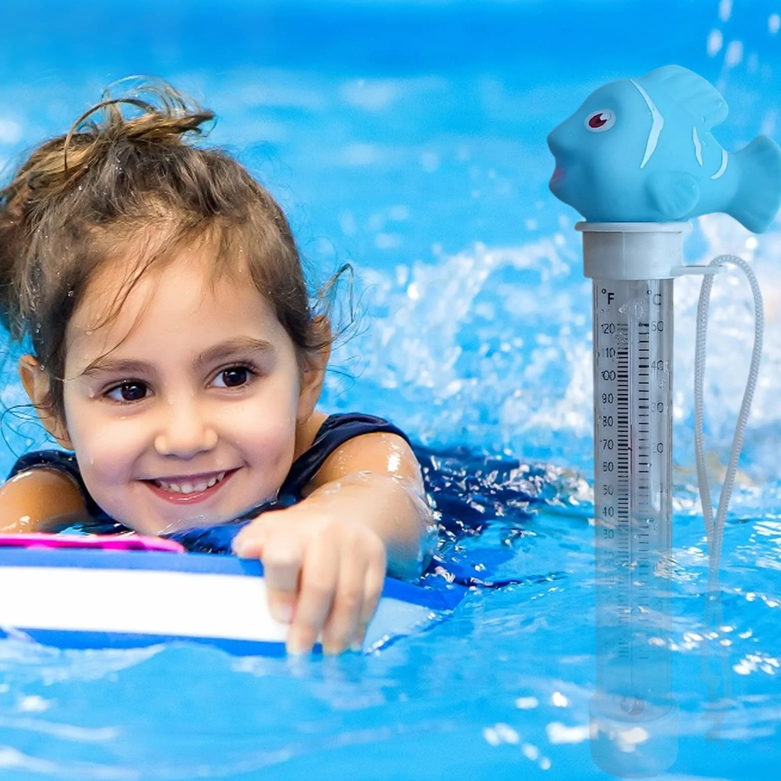Temperature Meter 3 Pouce Pool Water Gauge Précis Cartoon Thermometer Shock Resistant Design Reliable Water Tester