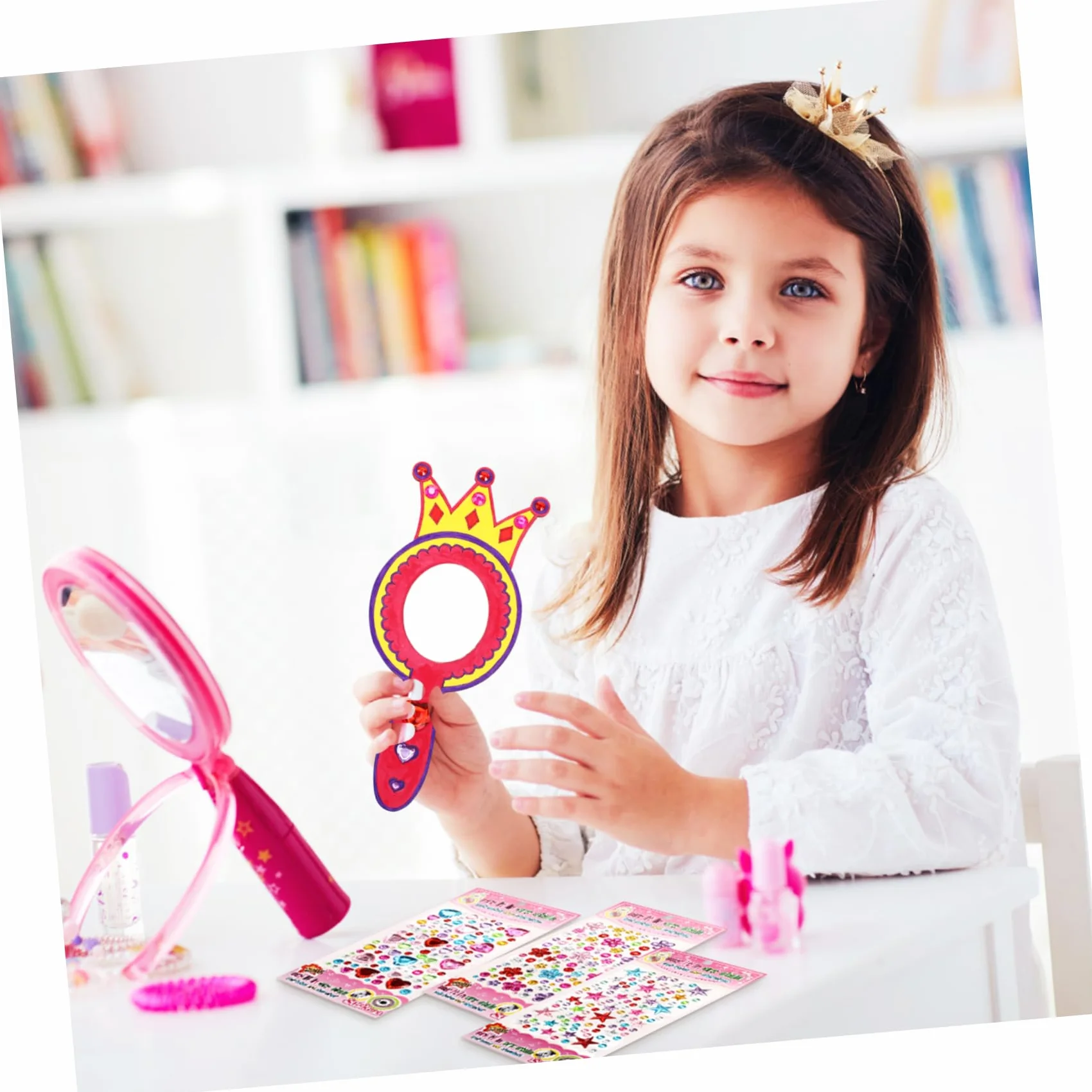 SHINEOFI Kit De Bricolage Miroirs Bois Accessoires Décoratifs Pour Activités Manuelles