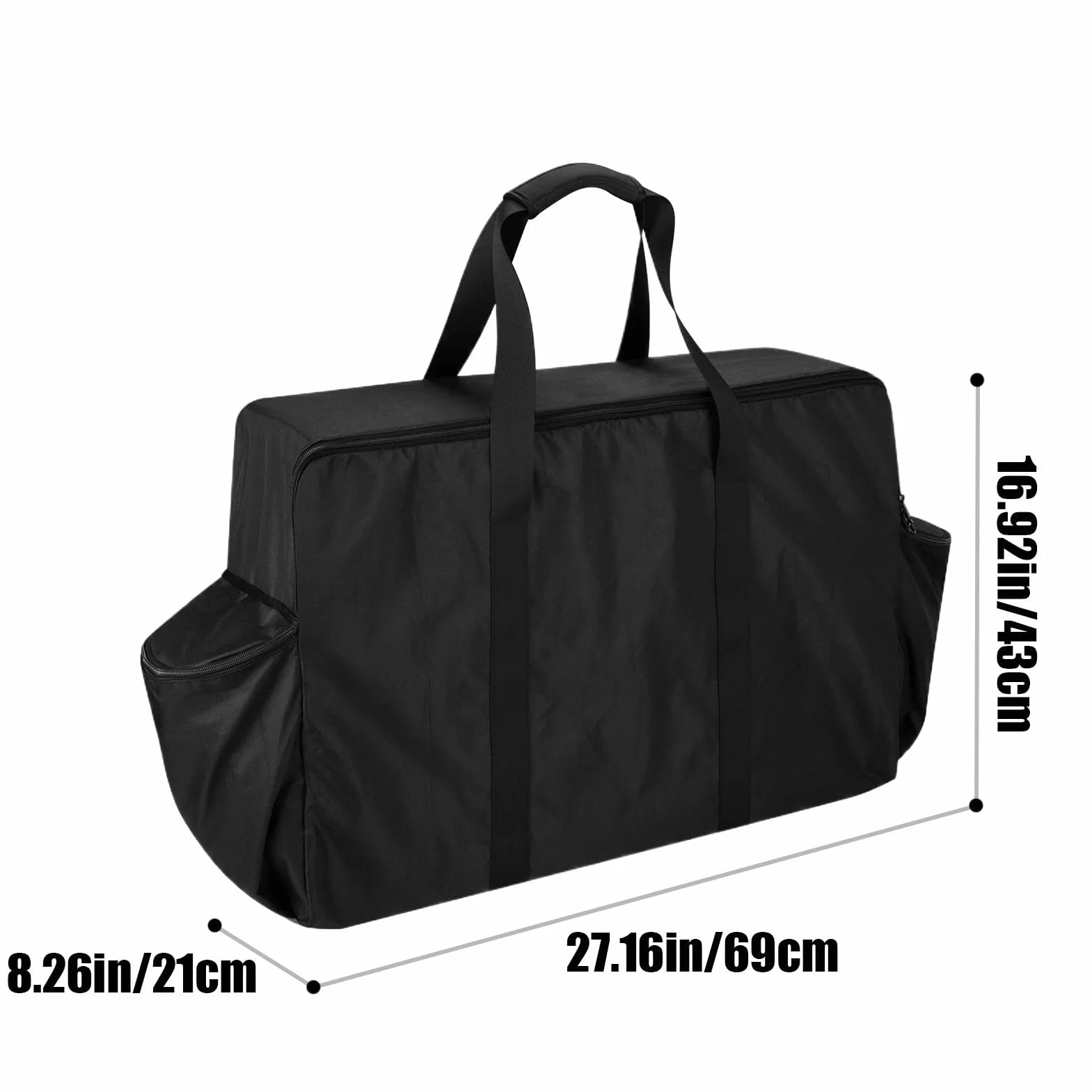 Sac de transport pour réchaud d'extérieur, rangement portable pour outils de barbecue, organisateur d'équipements de protection, porte-ustensiles de gril, petit réservoir accessoires, pliable pour