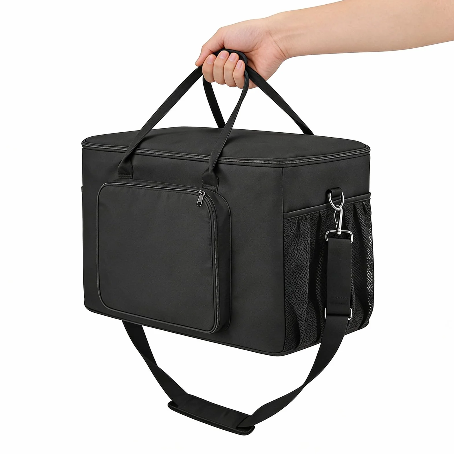 Sac de transport pour barbecue d'extérieur Ninja Woodfire : 63,5 x 43 x 33 cm - Sac de four à pizza 1680D Oxford imperméable - Poignées rembourrées légères - Pour la série OG700