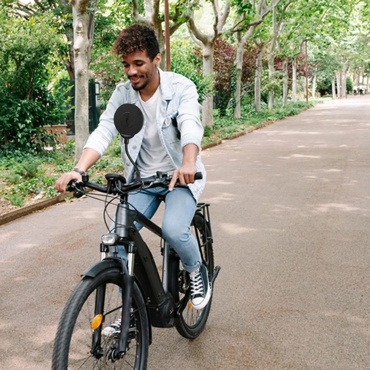 Miroir de Poussette de Jogging, Miroir de Sécurité Rotatif à 360° pour Voir Bébé