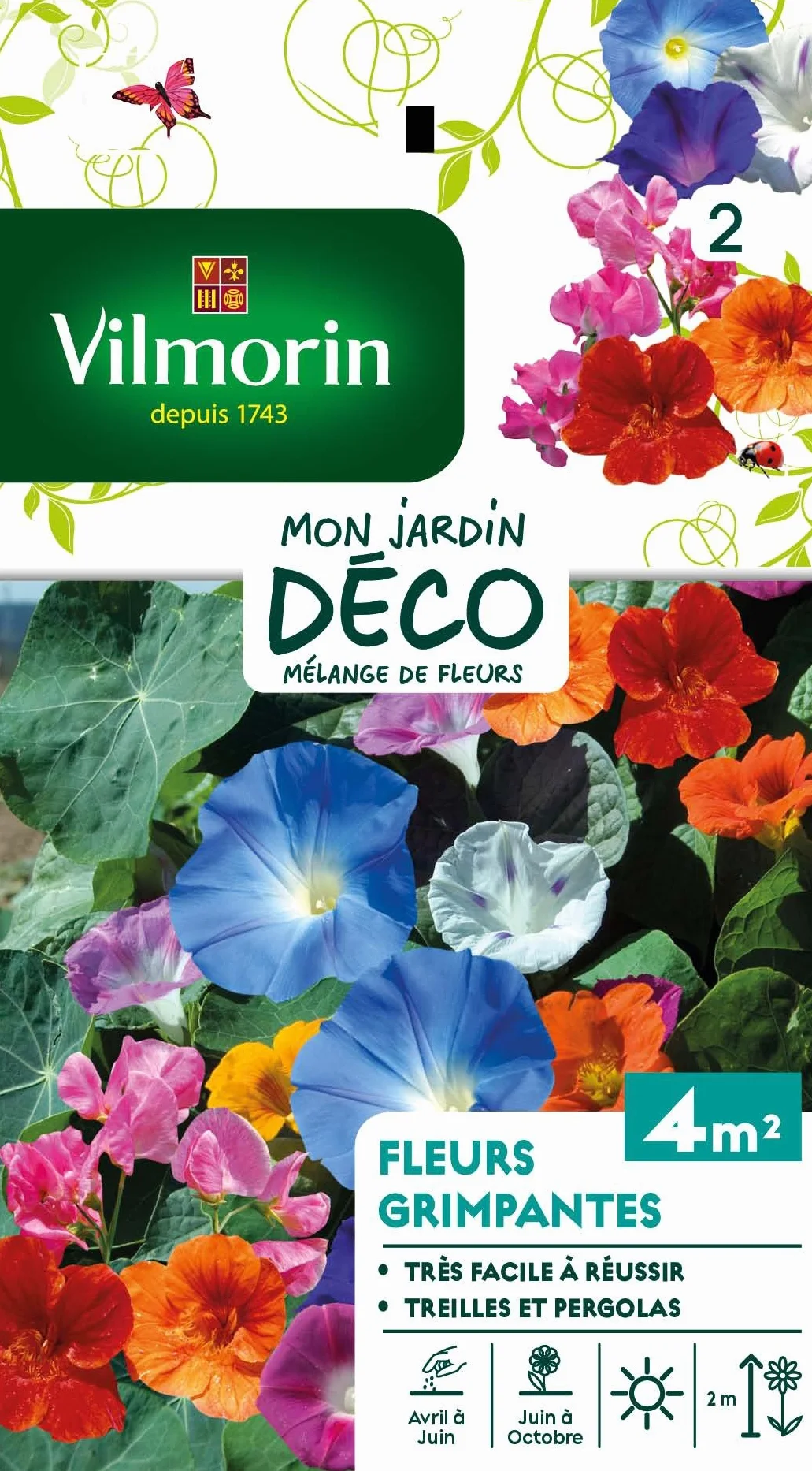 Vilmorin Pack de Graines Fleur Grimpante