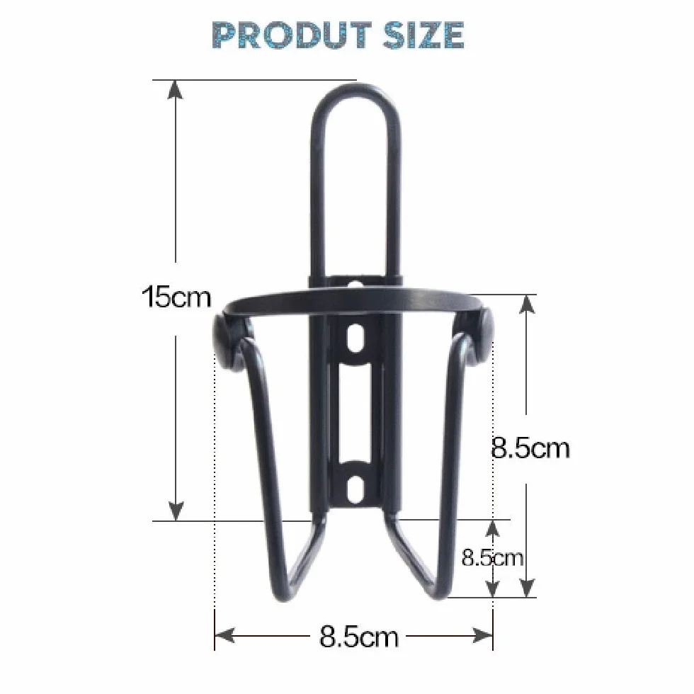 2Pcs Porte Gourde Porte-Bouteille de vélo Cage de Bouteille d'eau en Aluminium Ultra léger Porte-Gourde pour Vélo,VTT,Fauteuil Roulant(Noir)