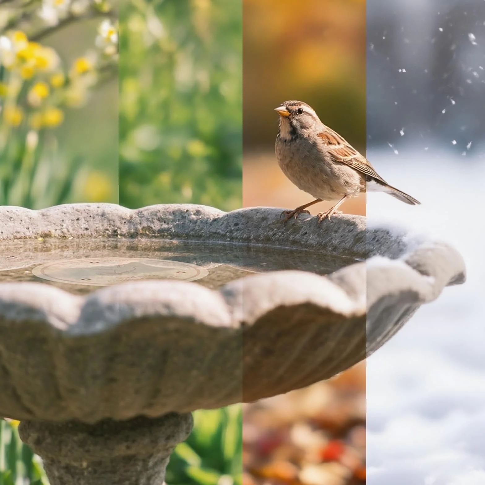 Plaque en Cuivre pour Bain d'oiseaux - Maintient la Qualité de l'eau Claire Pendant 14 Jours