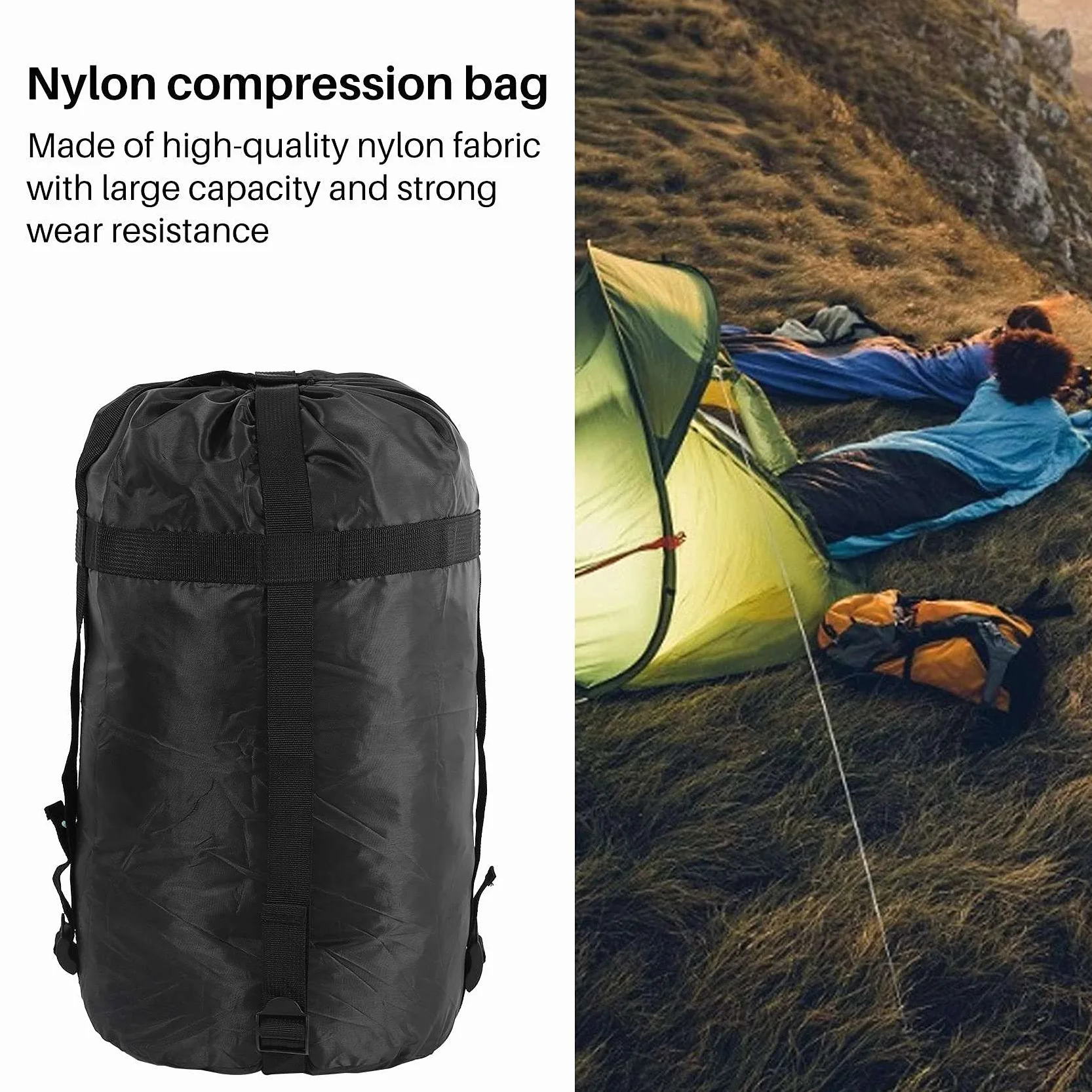 de Compression en Nylon, Sac de Couchage pour Le Rangement de de Compression