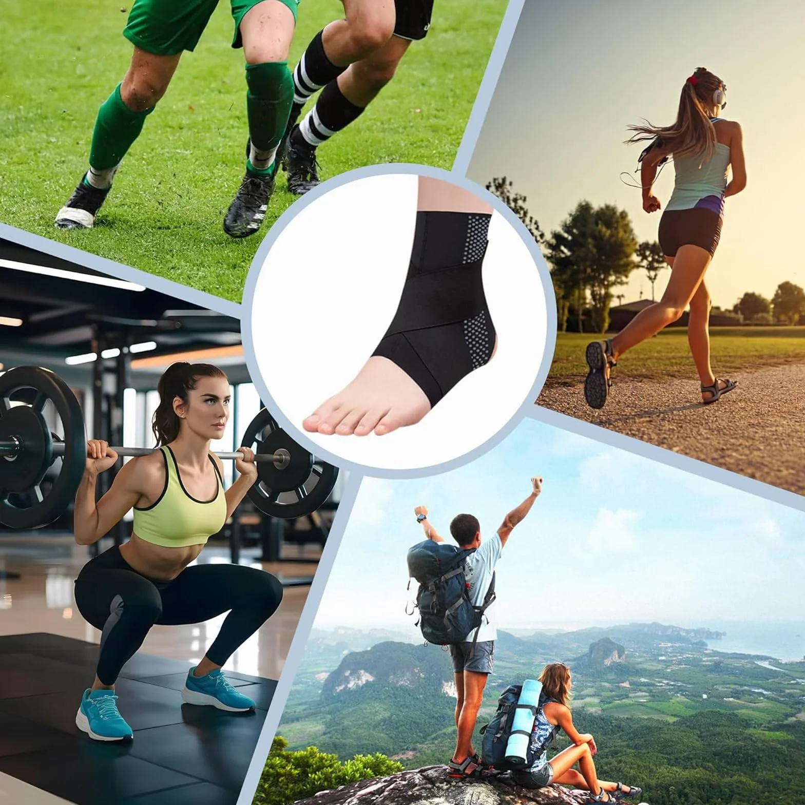 Chevillère Entorse,Chevillère de Maintien Sport,Protection Cheville pour Pratique du Sport,Protège Cheville pour Homme et Femme,pour Fasciite Plantaire,Entorse