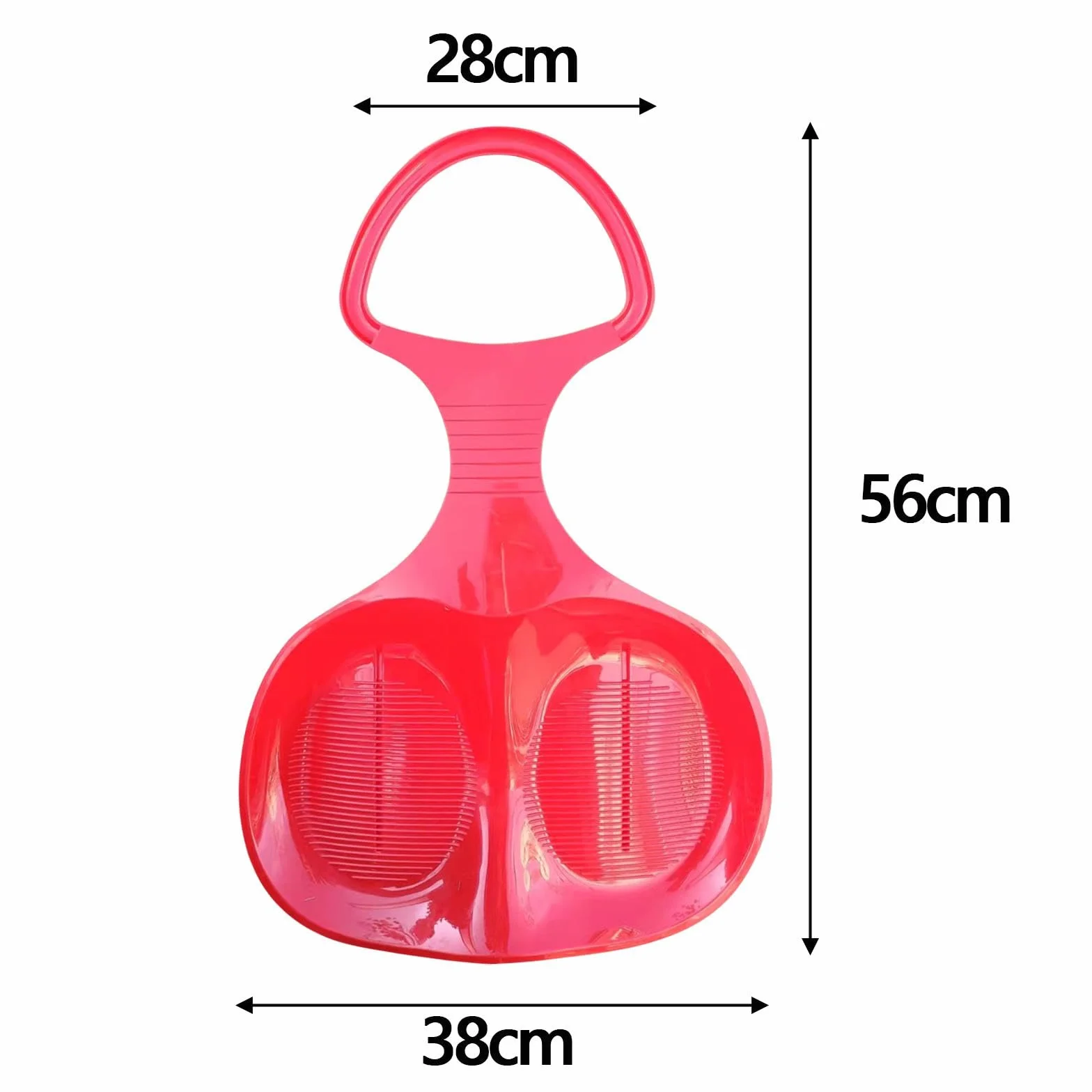 Luge à Neige, Toboggan avec Poignée, Luge Robuste pour Herbe et Sable, Toboggan pour Enfants, Adultes, Garçons et Filles
