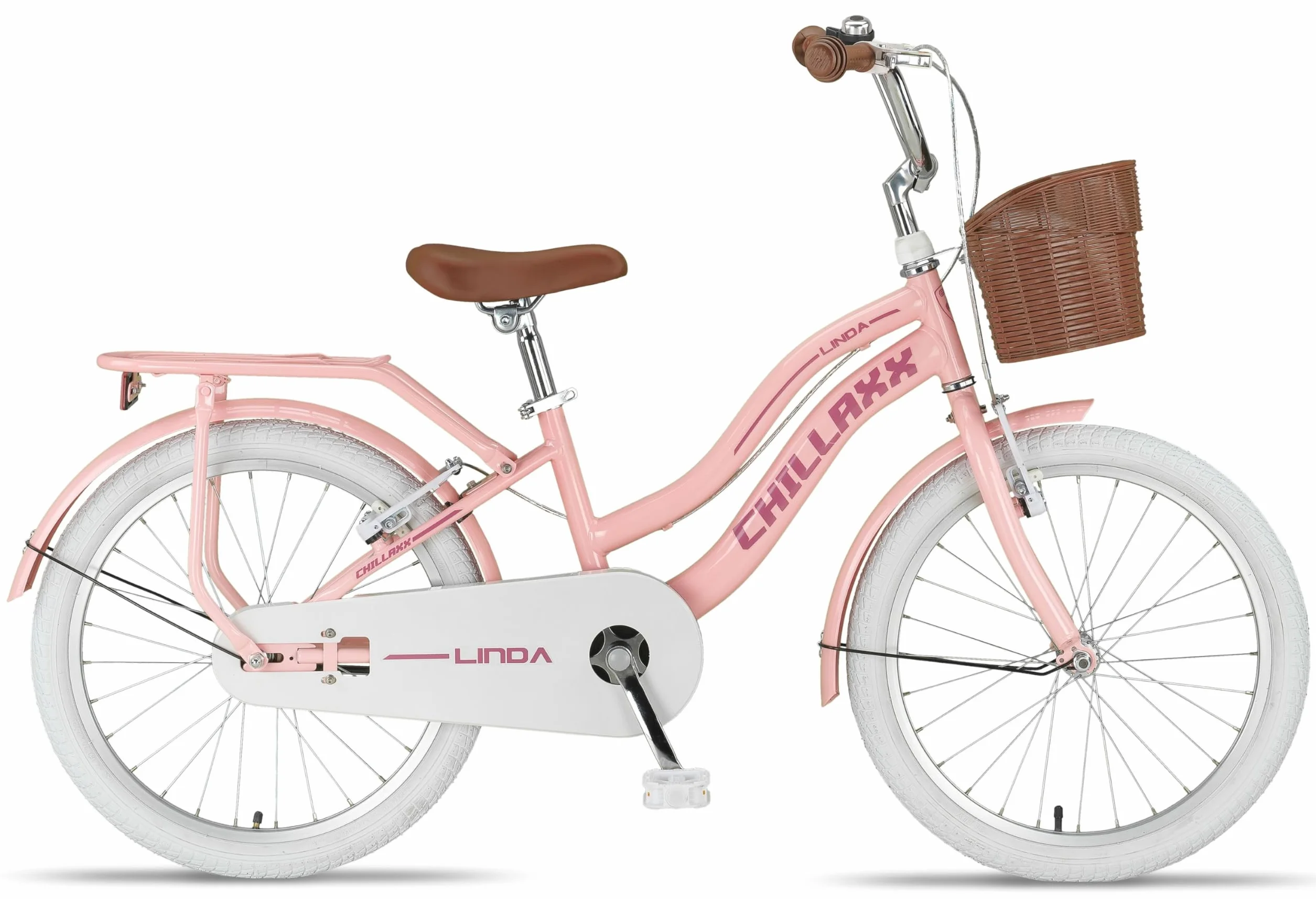 Chillaxx Bike Linda Vélo de ville 20 pouces enfant - Vélo hollandais fille garçon 6-11 ans