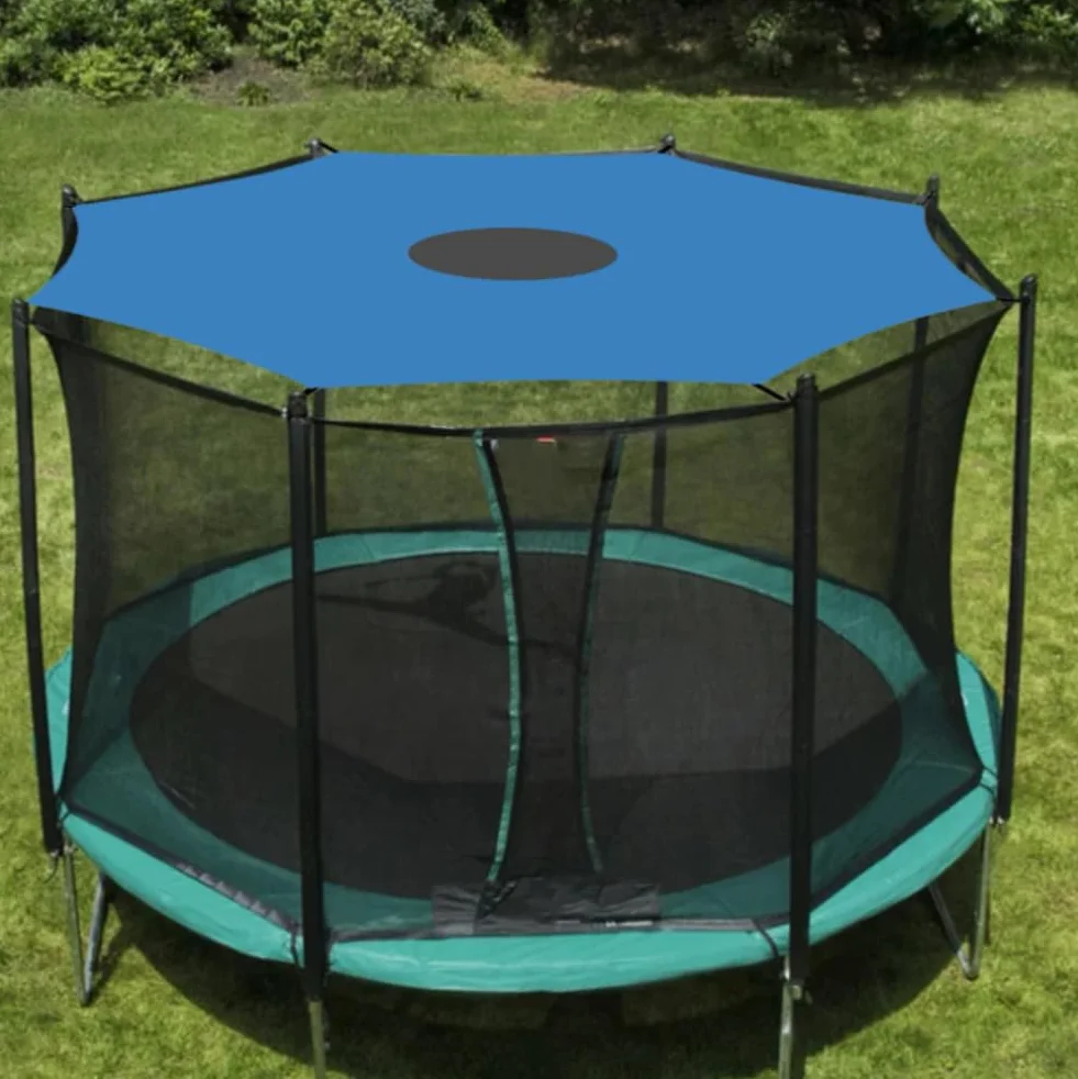 Housse D'ombrage de Trampoline, 183 244 305 366 427 cm Couverture D'ombrage de Trampoline, Protection Trampoline, Toit Pare-Soleil pour Trampoline, Anti-UV & imperméable