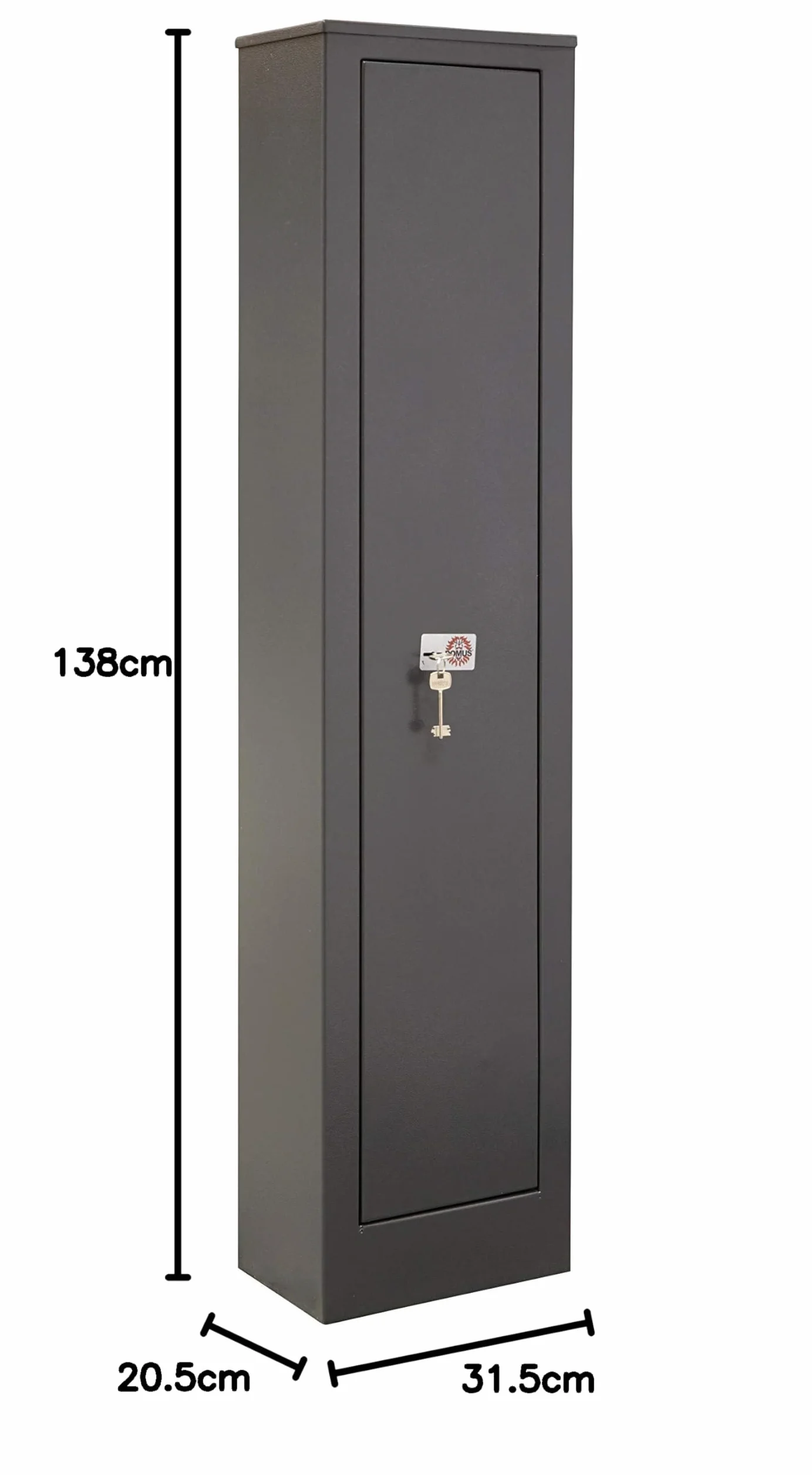 ARREGUI Braco ARM050 Armoire à 5 Fusils en Acier avec Coffre Intérieur | Coffre-fort pour Armes à Feu | FRANCE et ITALIE : valide toutes armes à feu | ESPAGNE : non homologué