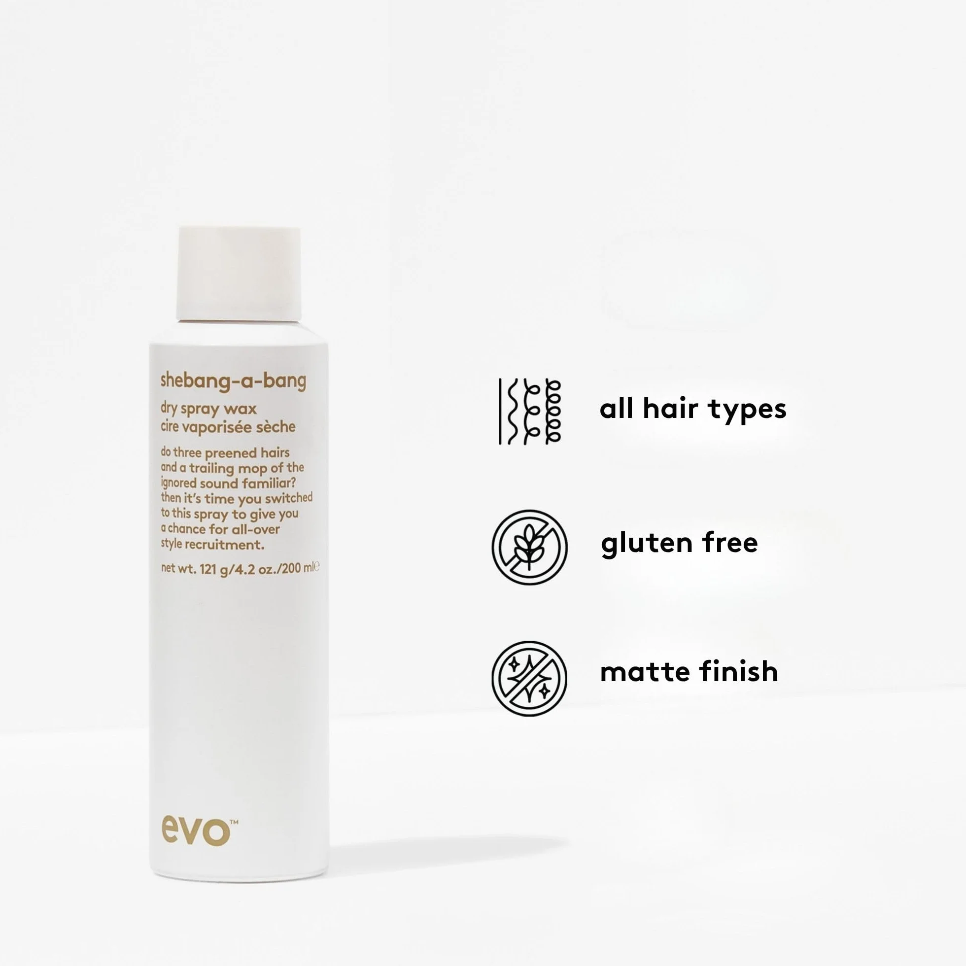 Evo Shebang-a-bang Dry Spray Wax 200ml