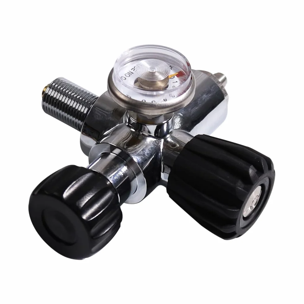 TUXING 4 500 PSI haute pression PCP Paintball Station de remplissage Valve en acier inoxydable HPA CO2 Réservoir DIN Système de charge Noir M18 x 1,5
