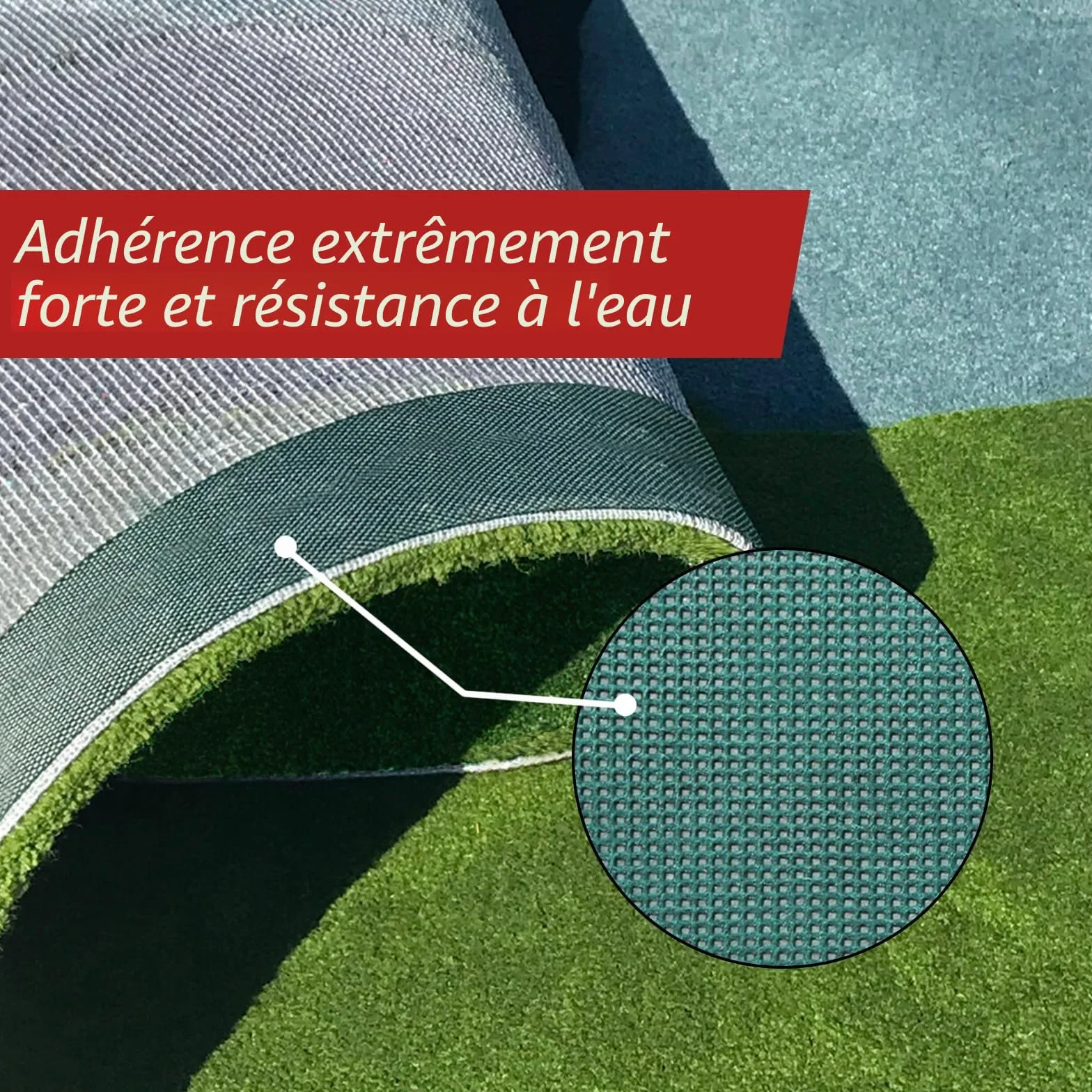 WELSTIK Ruban à Gazon Artificiel Auto-adhésif, Ruban de Joint pour Gazon, 15 cm x 10 m