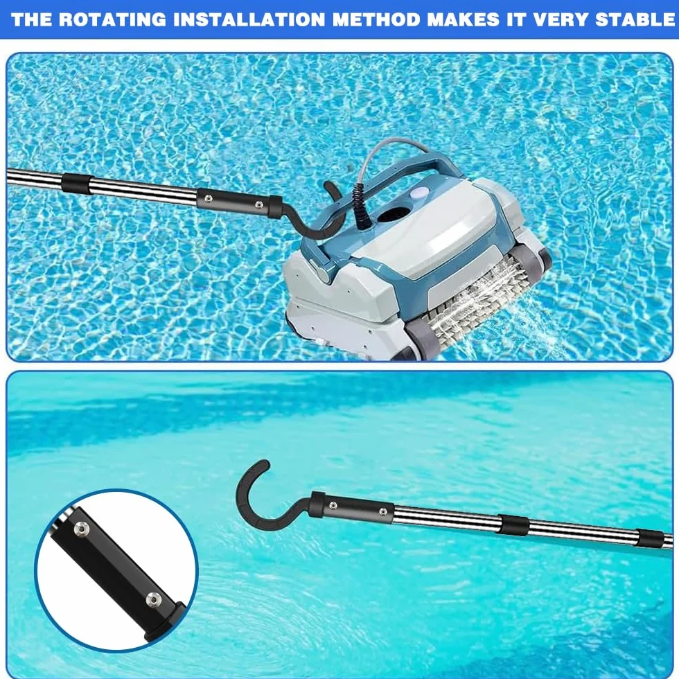 TUIBEIDAMAI Crochet Robot Piscine 185 cm Accessoire Aspirateur