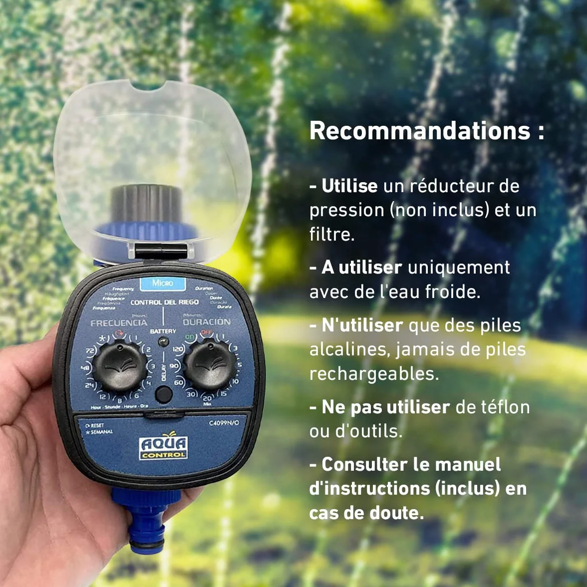 Aqua Control C4099O Programmateur d’Arrosage Jardin, 0 Bar