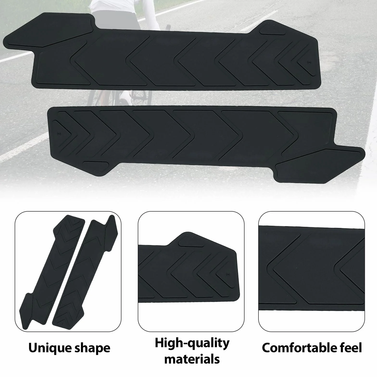 Protection de chaîne de vélo, protection de chaîne de vélo, protection de cadre de chaîne de VTT, légère, protège votre cadre de vélo pour la plupart des vélos
