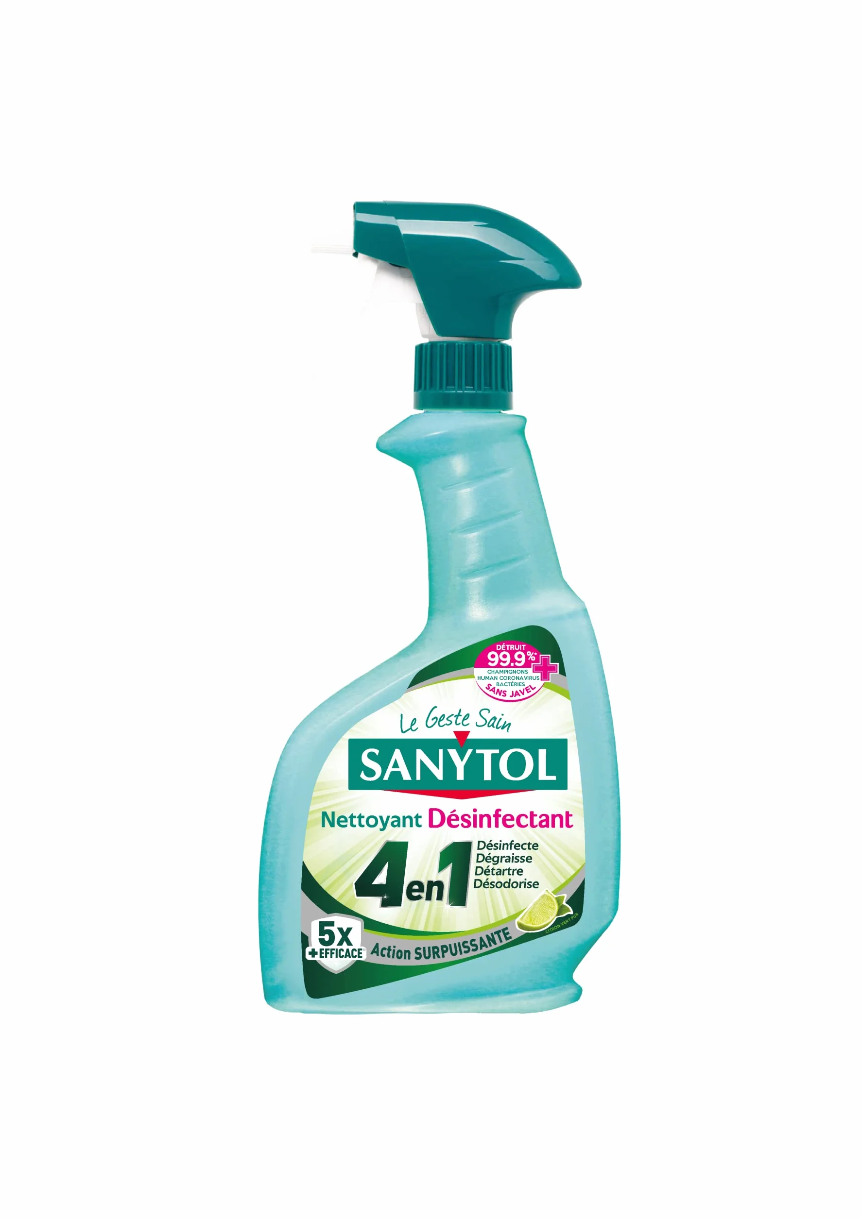 Sanytol Nettoyant Désinfectant Protection 4 Actions Fresh 500 ml