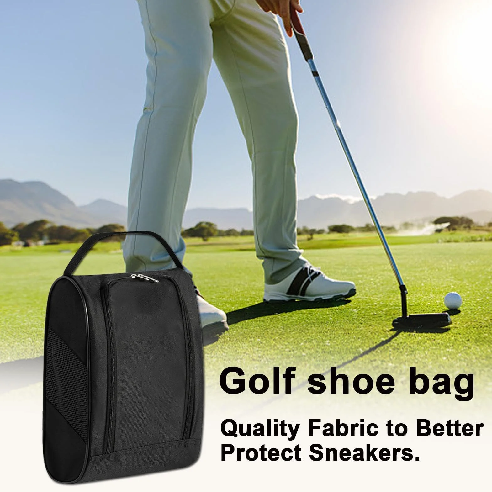Sac de Transport pour Chaussures de Golf avec Ventilation – Étui à Chaussures de Sport Respirant