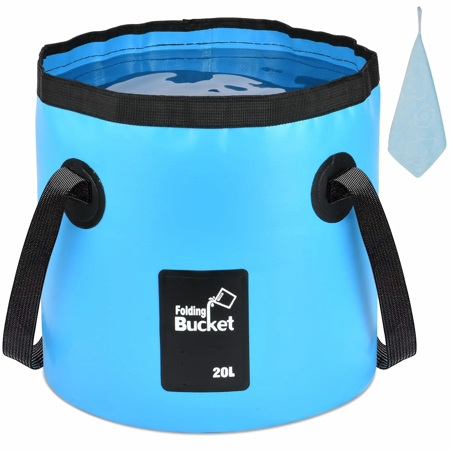 flintronic Seau Pliable, 10L / 12L / 20L Seau de Pêche Pliable Portable, Pliable Multifonctionnel, Robustes, Peu Encombrants, Conteneur d'eau pour Randonnée Pêche Nautisme Jardinage