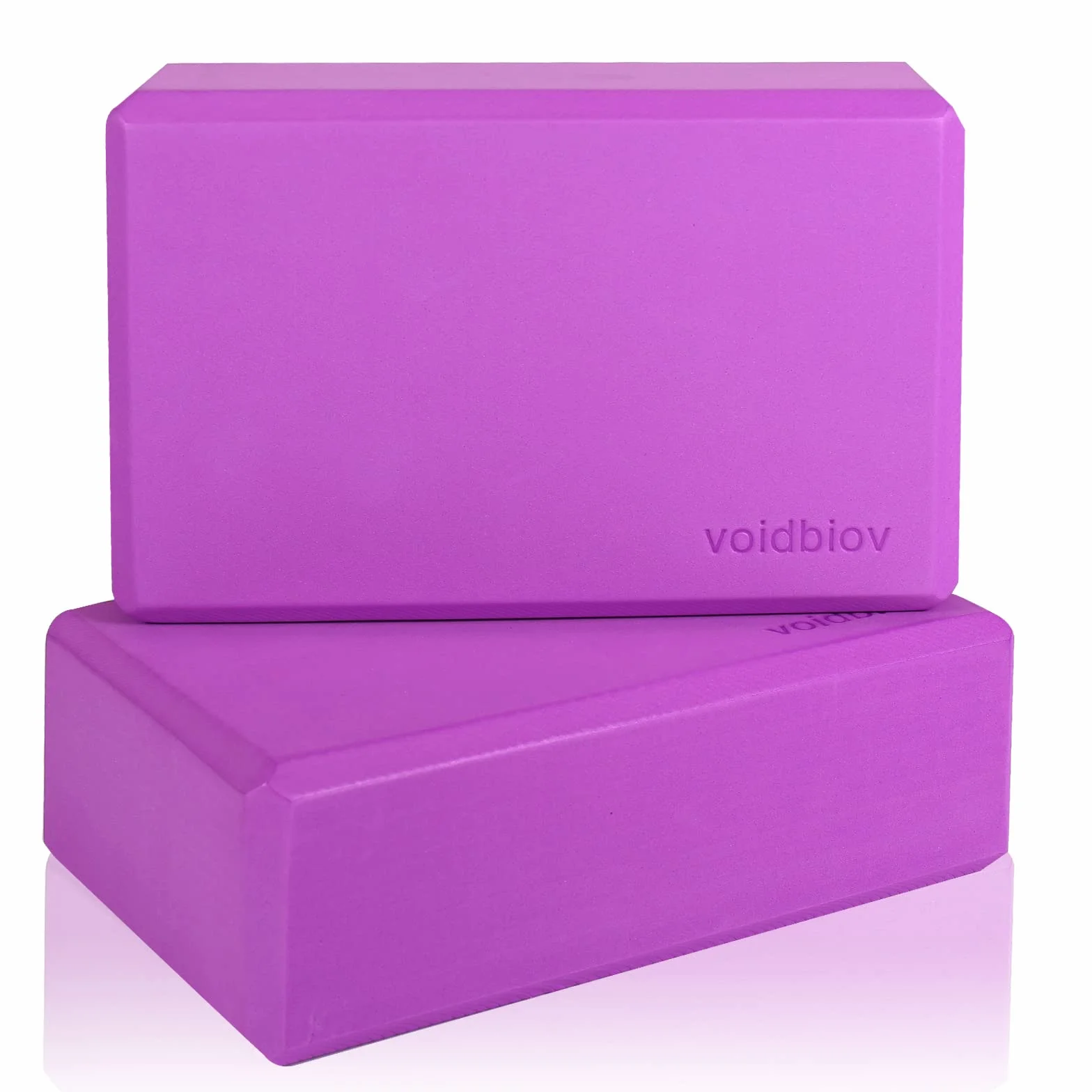 Les Blocs de Mousse Yoga Lot DE 22,9 x 15,2 x 7,6 cm, Haute densité d'exercice de Pilates Briques, Prise en Charge de Vos Exercices et s'ouvre à Votre Corps, Vous Offrir Une Stable Fond de Teint