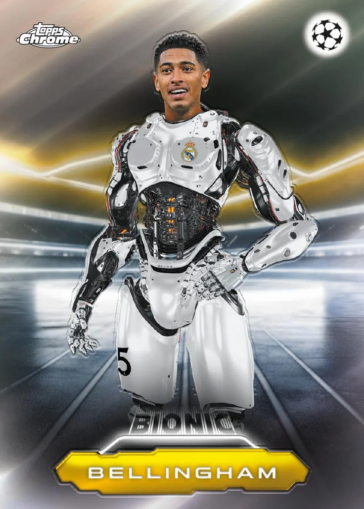 Topps Chrome® UEFA Club Competitions 2025-26 - Value Box (contient 7 paquets par boîte, 4 cartes par paquet)