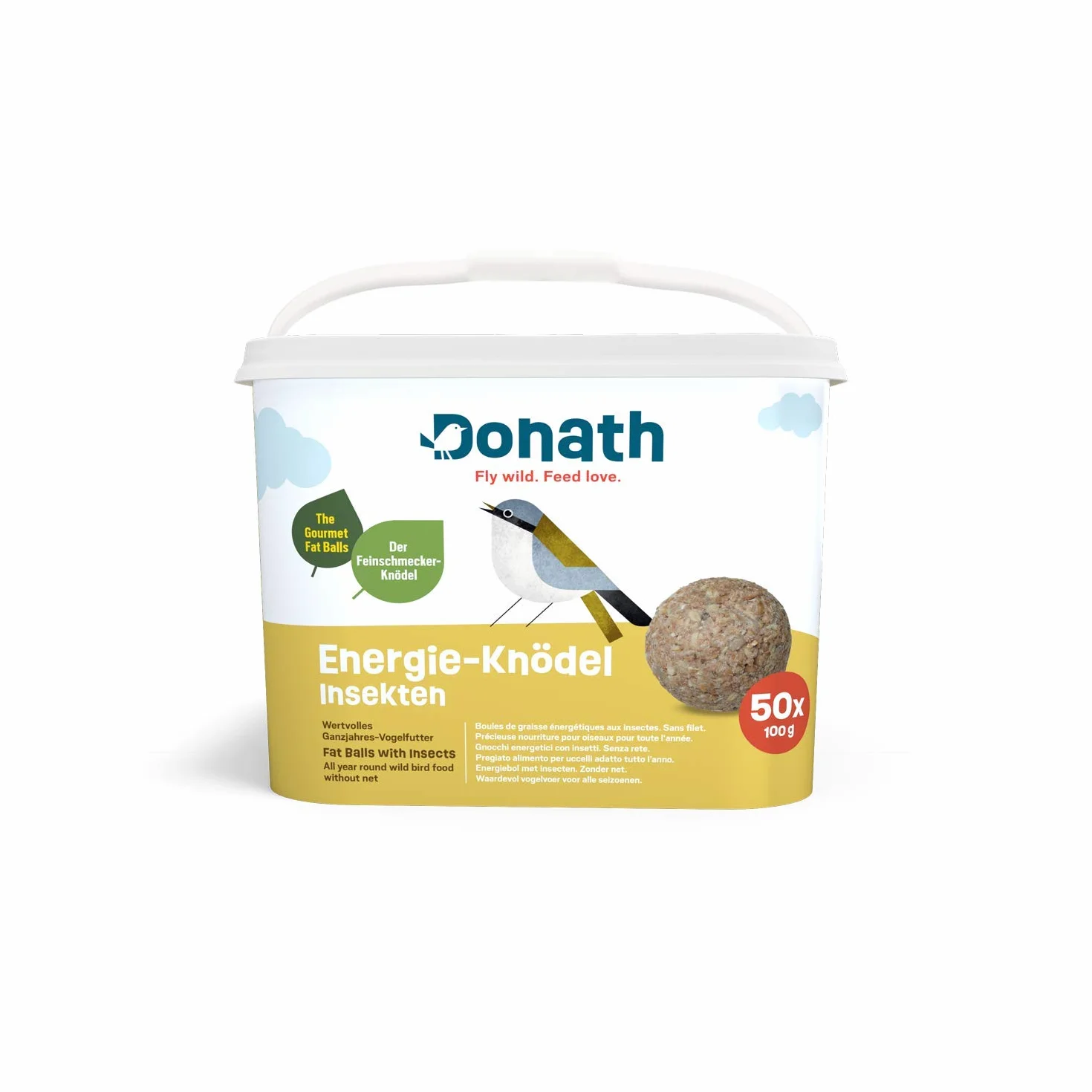 Donath Boules d'Energie Insectes sans Net 50 Unités