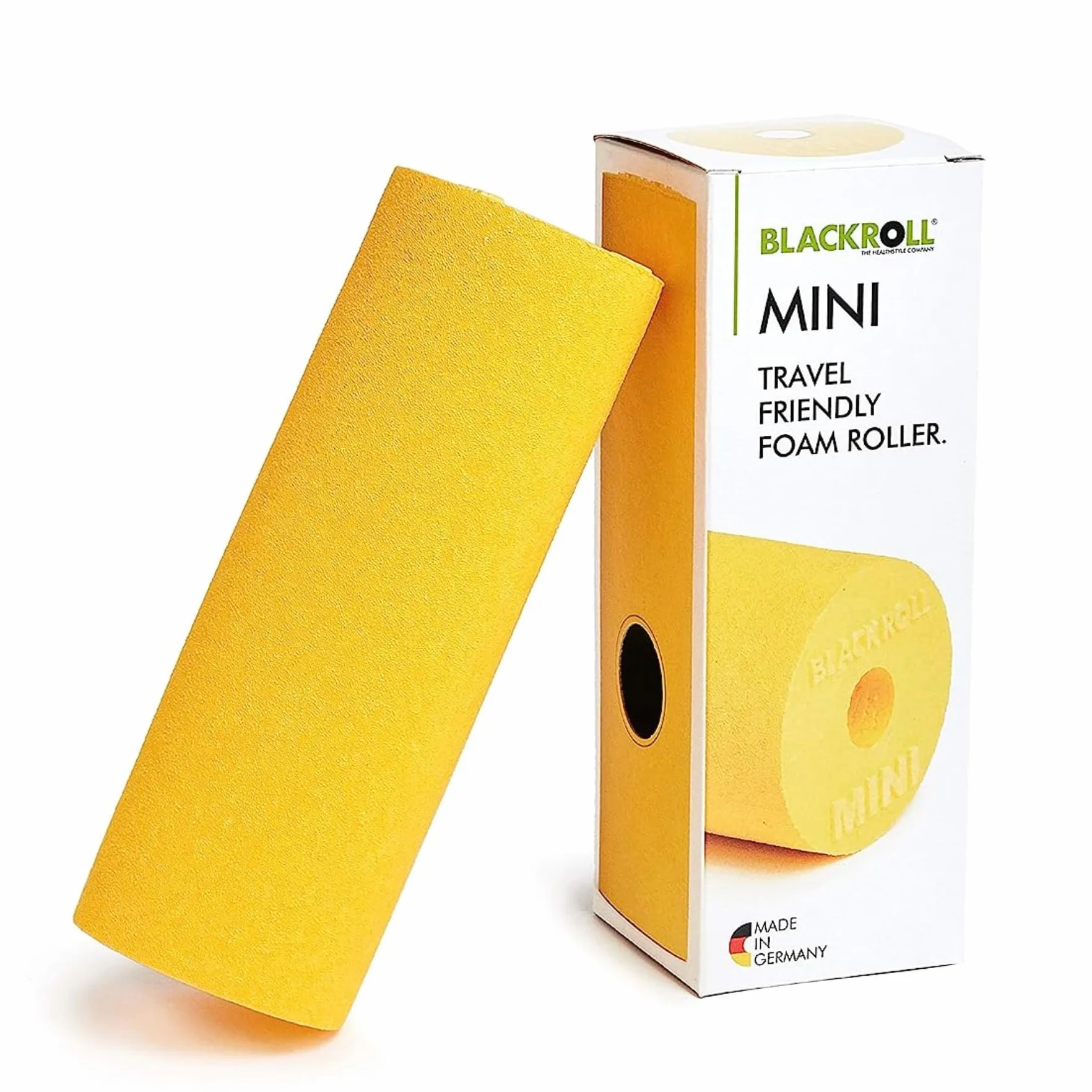 BLACKROLL MINI (5x15 cm) | Le petit rouleau de massage en mousse original pour l'exercice des fascias, le fitness, le yoga et la récupération musculaire en différentes couleurs