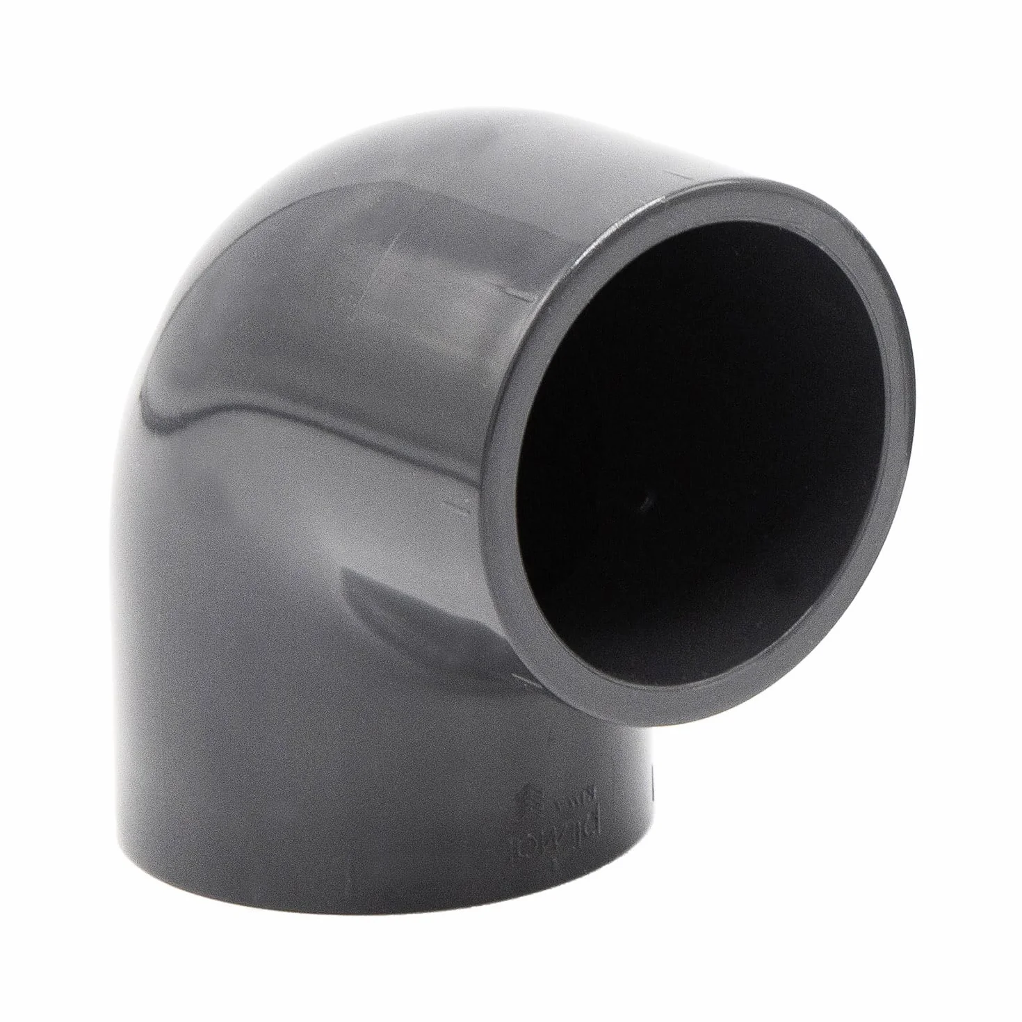 Coude PVC 90° à coller double manchon 50 mm (1 1/2") PVC-U PN16 raccord piscine plomberie irrigation