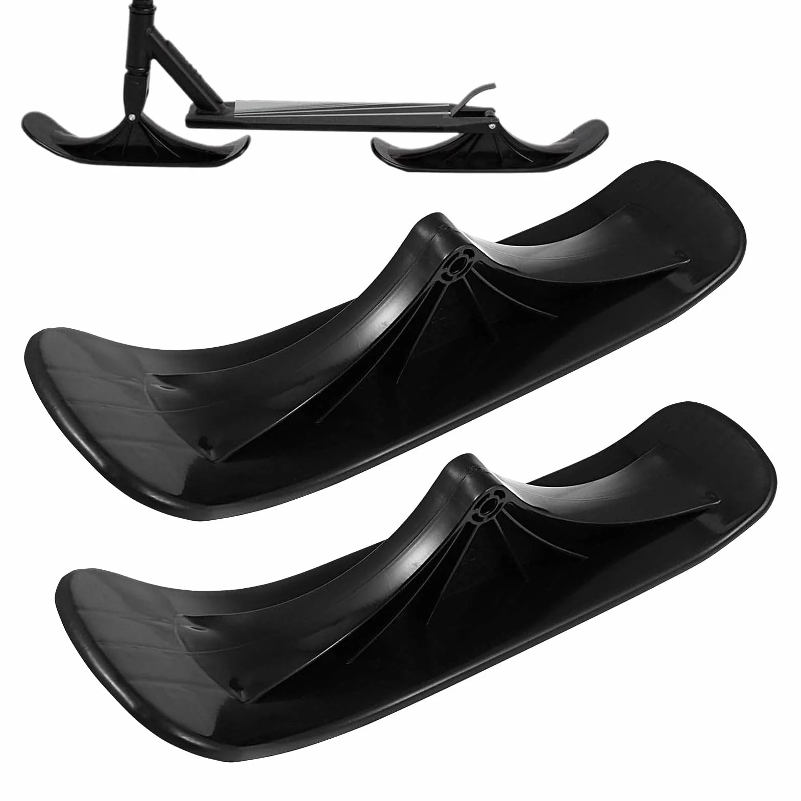 Patins de trottinette à neige, trottinette de neige, luge de trottinette, fixation de ski, patins à neige, pièces de rechange pour et adultes