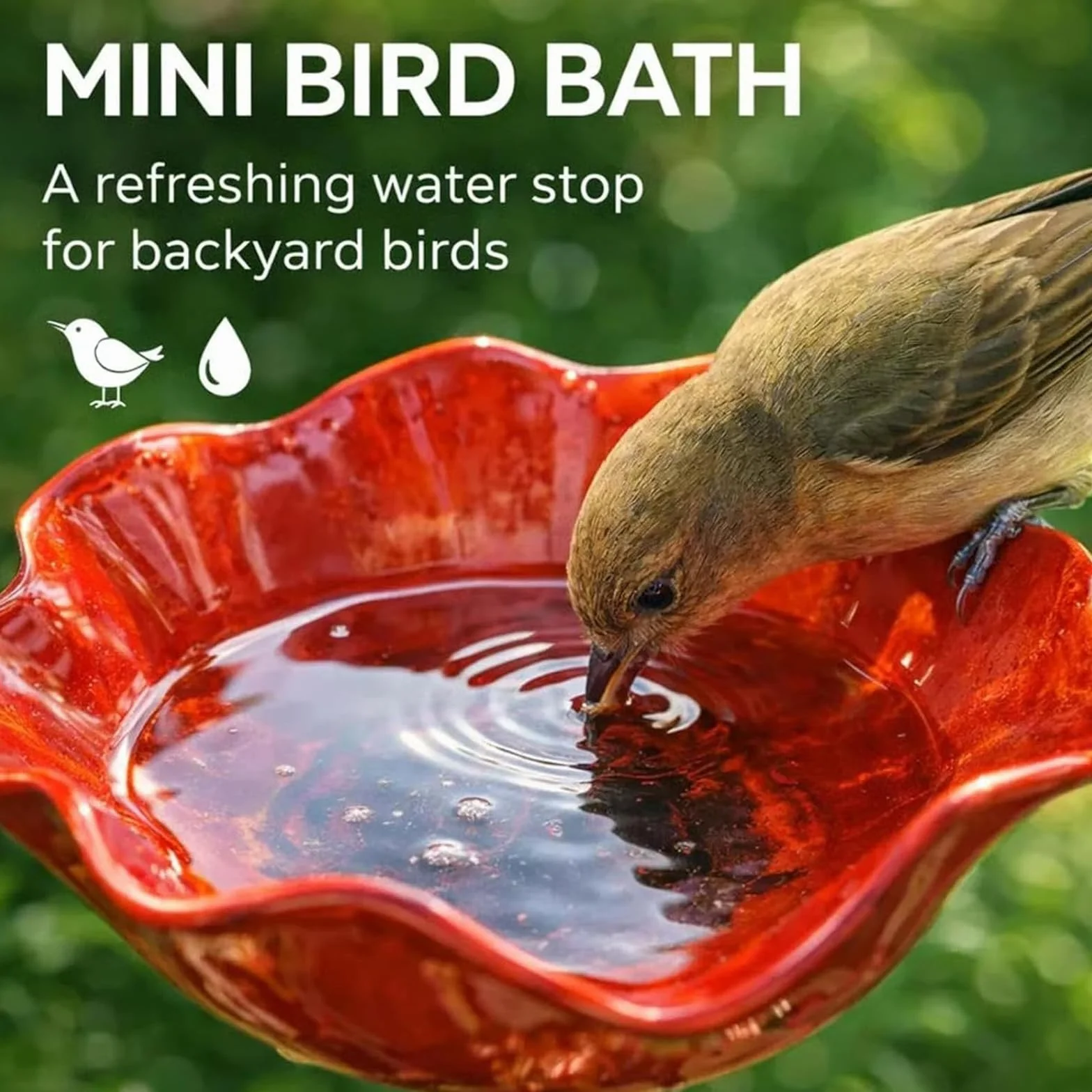 Bain D’Oiseaux 3 Pièces Abreuvoir Oiseaux Mangeoire Oiseaux Bassin pour Oiseaux Deco Jardin Exterieur
