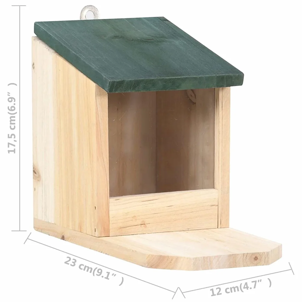 Nichoir pour écureuil Extérieur Lot de 4 en Bois de Sapin