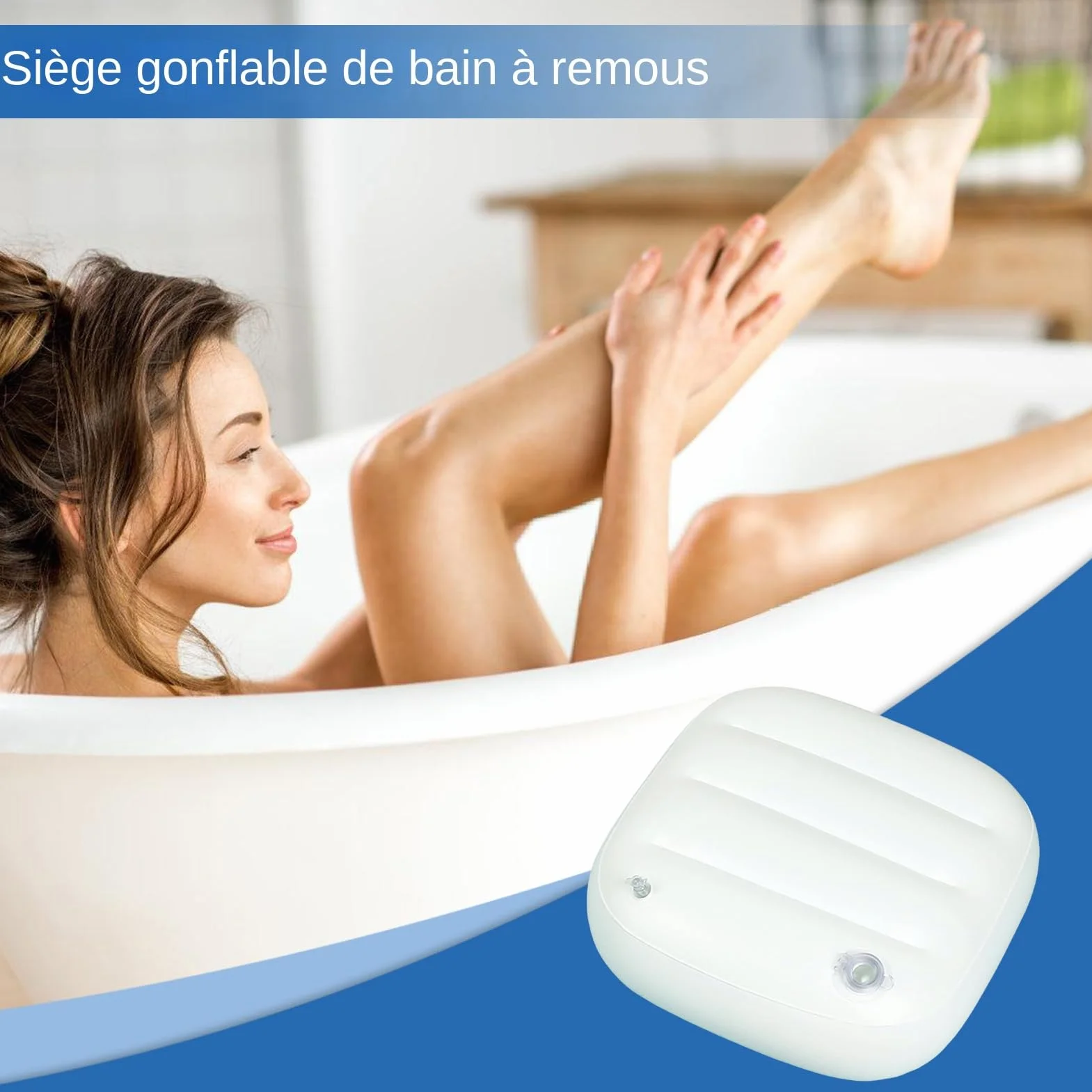 Siege Rehausseur De Spa Coussin De Siège Lesté Gonflable pour Baignoire À Remous Intérieur Extérieur