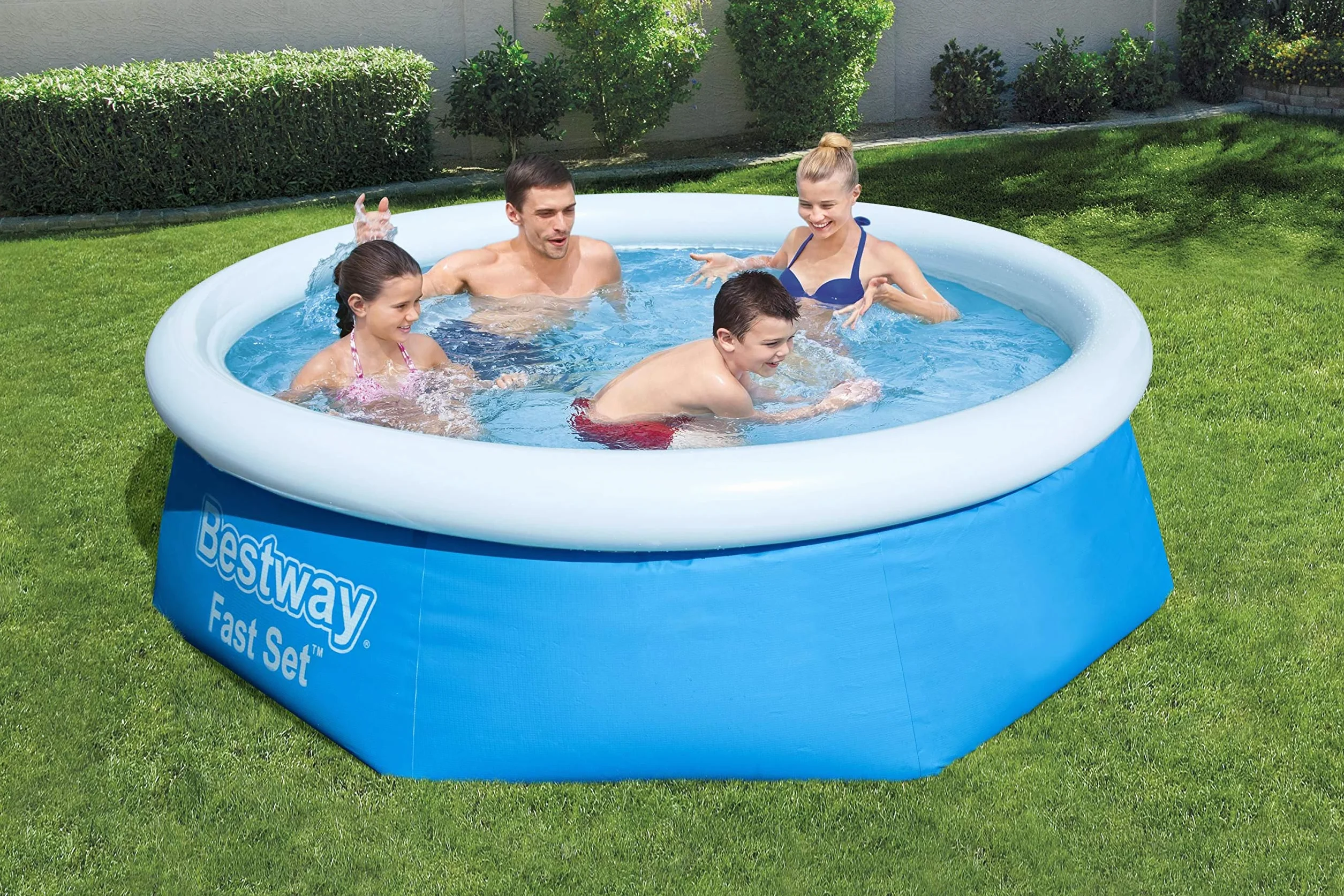 Bestway Kit de piscine Bleu 244 x 244 x 66 cm 2300 L