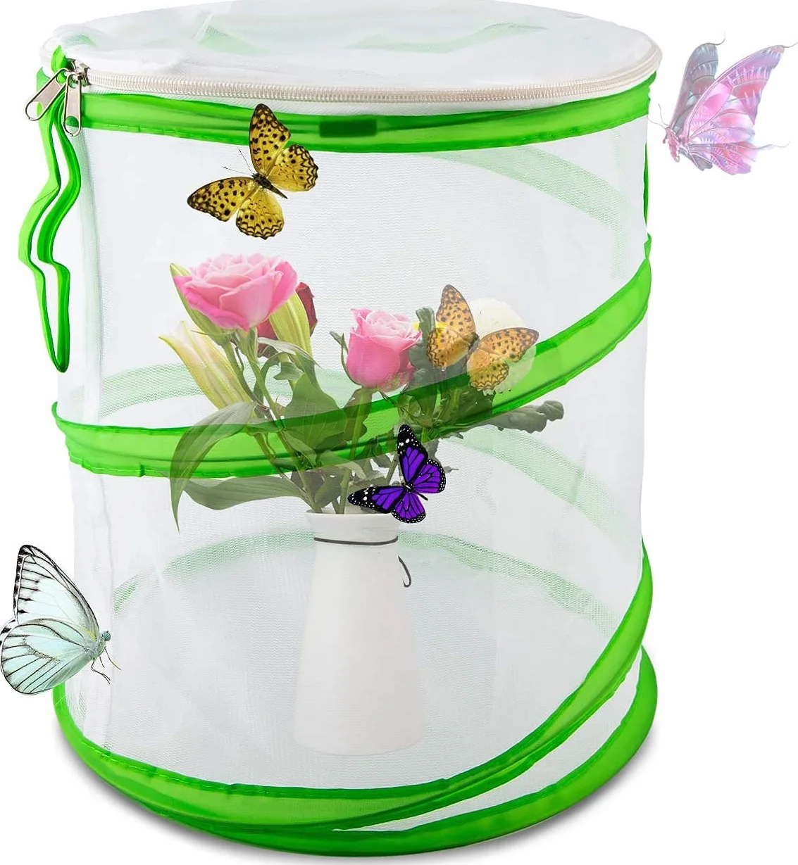 LUTER Habitat d'Insectes et de Papillons Cage Pliable 30×35cm pour l'Enseignement des Sciences