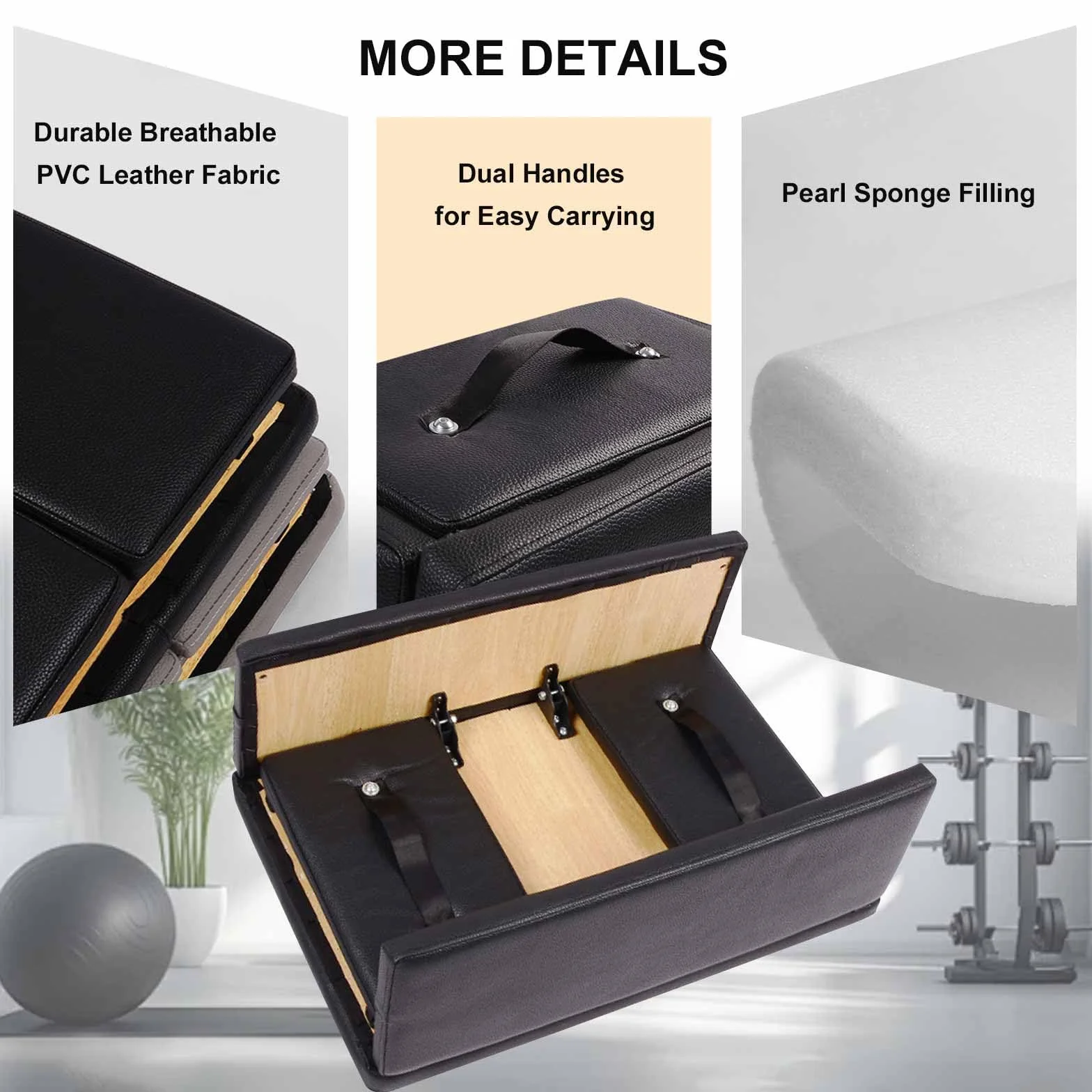 Boîte d'assise Pilates pour Reformer Pilates par Box pour Salle de Sport à Domicile et Studio Professionnel, destinée aux Exercices Pilates