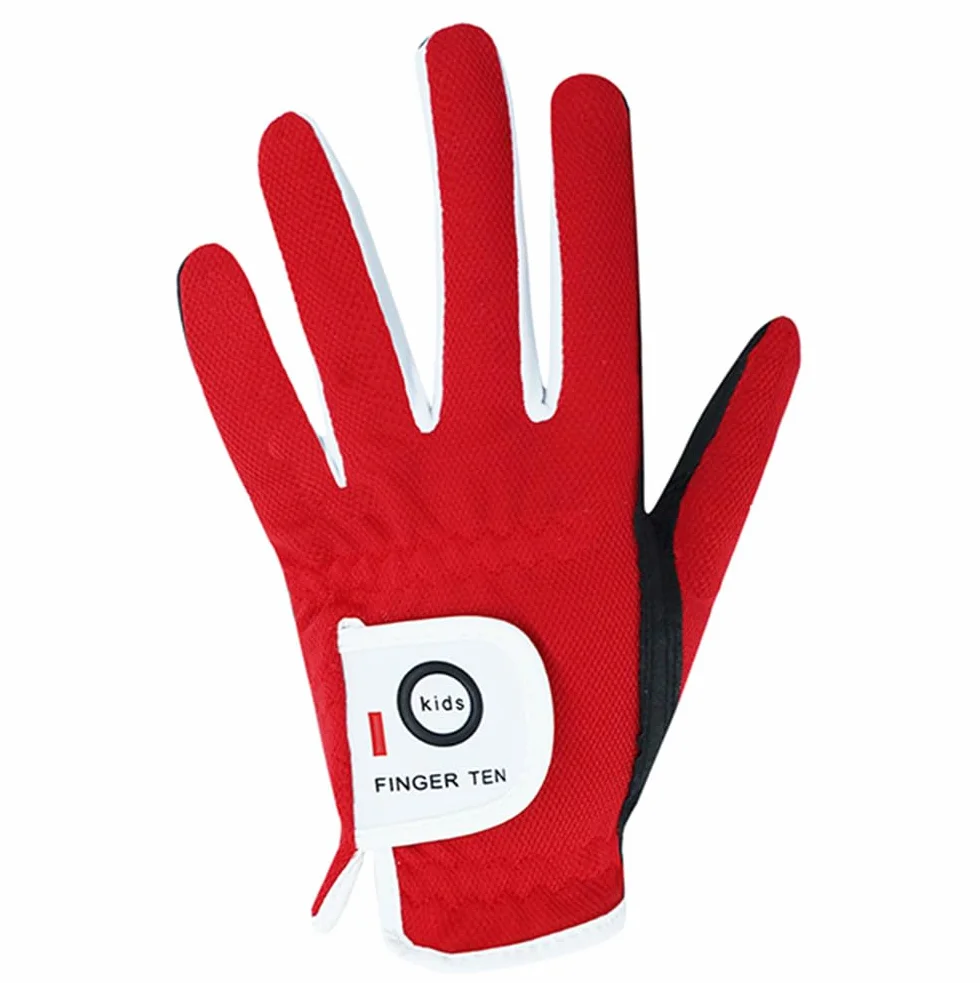 Gants de golf pour enfants et jeunes garçons et filles, main gauche, en microfibre synthétique respirante, pour droitier, 4 à 13 ans