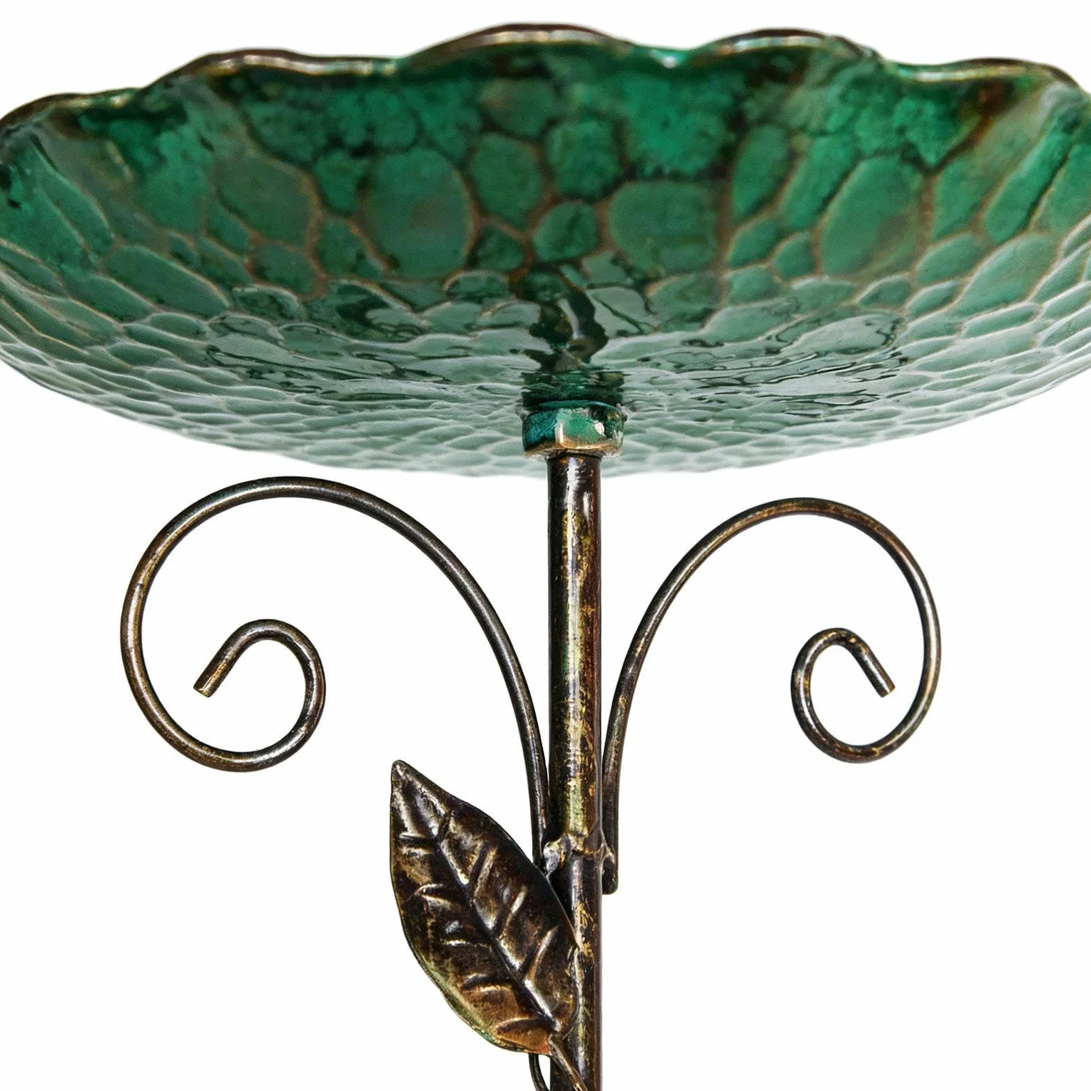 Bain d'oiseaux extérieur 76 cm de hauteur abreuvoir décoratif fontaine avec piquet