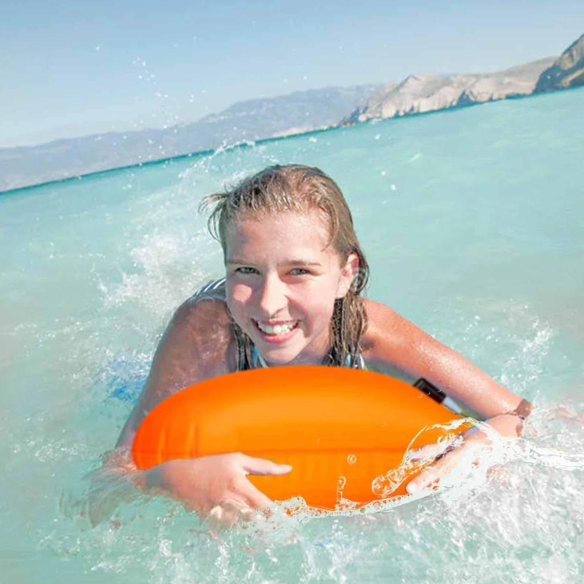 Bouée de Natation avec Sac Etanche 20L,Swim Buoy, Bouée de Natation Triathlon, Nager Bouée pour Nageurs et Triathlètes à l'extérieur, Flotteur de Nage Gonflable Très Visible.