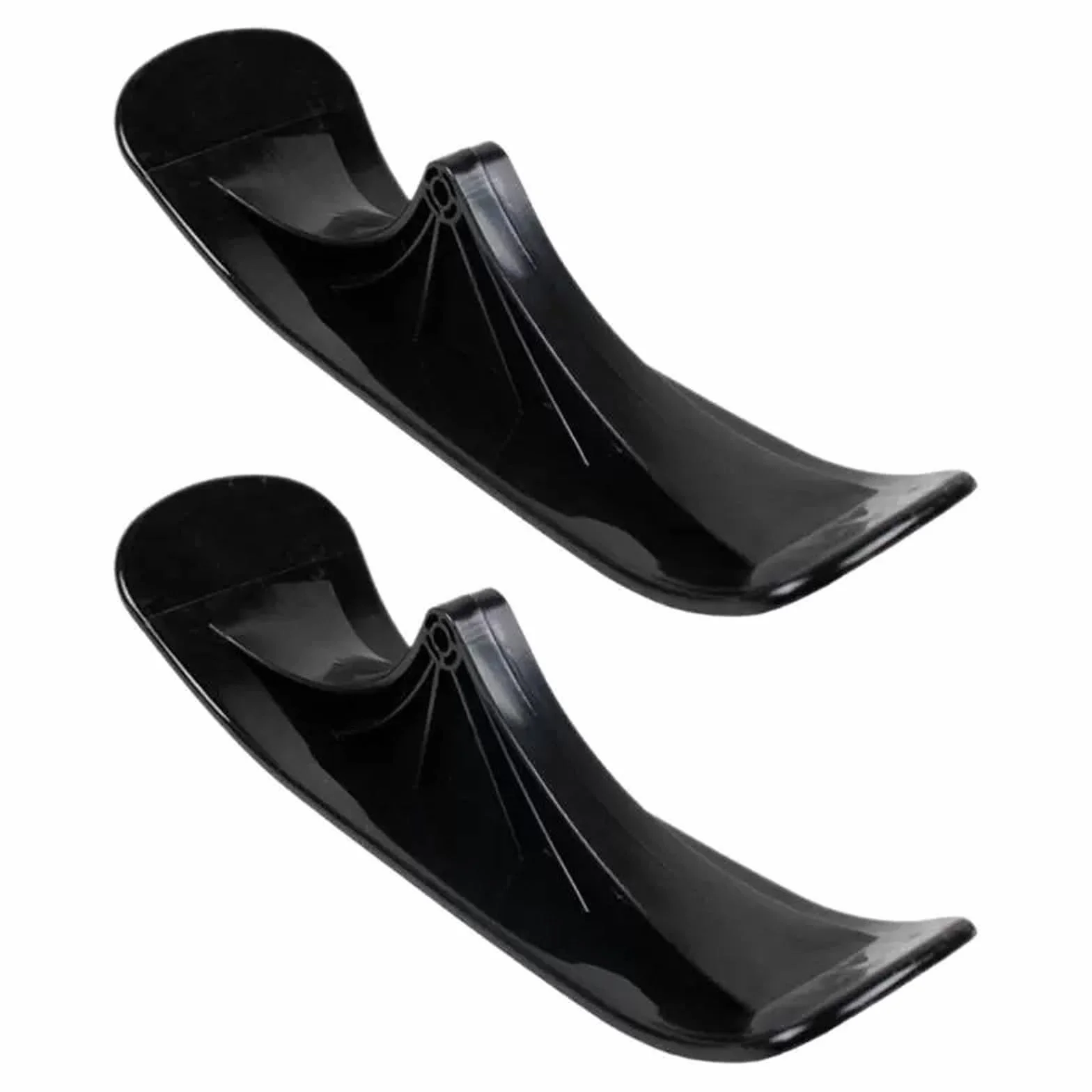 Lot de 2 patins à neige - Kit de conversion pour trottinette à neige - Kit de conversion - Planche de skate pliable - Accessoire de vélo d'hiver pour enfants - Accessoires de traîneau à deux roues -