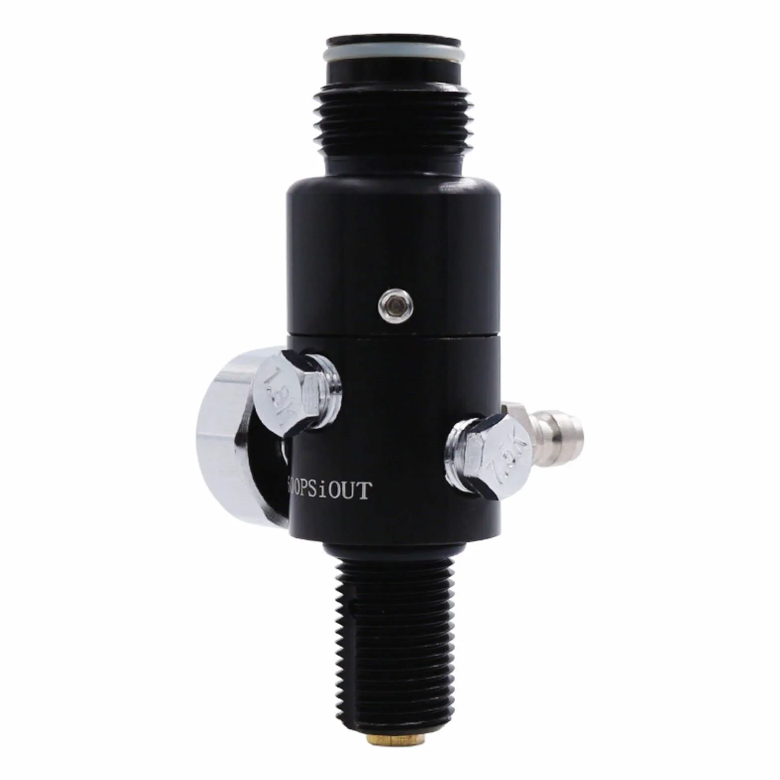 TUXING Régulateur de réservoir d'air de Paintball 4500PSI, Régulateur de Paintball Durable en Aluminium, pour l'industrie, M18*1.5, (Entrée 4500psi, Sortie 2200psi)