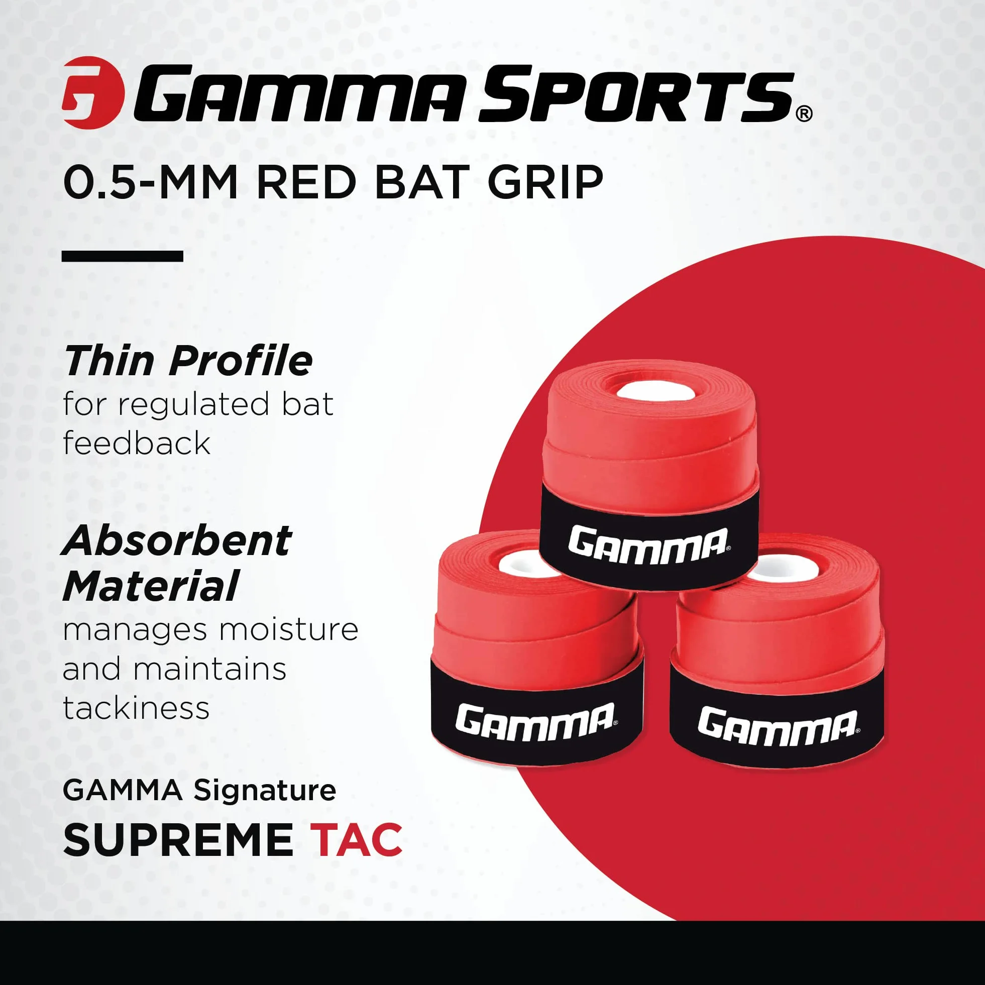 Gamma Supreme Tac Grip de Baseball