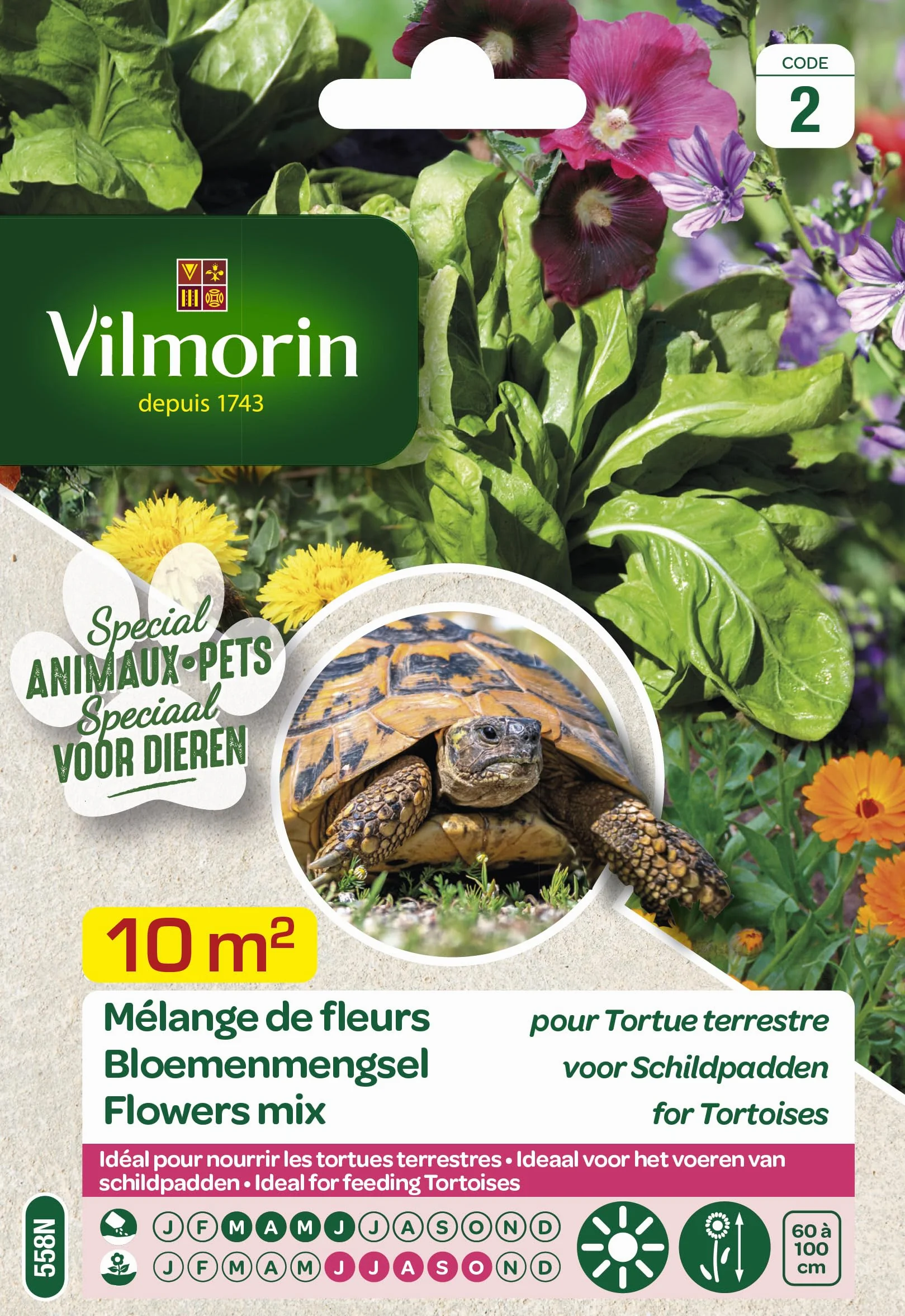 Mélange de fleurs pour Tortues Terrestres