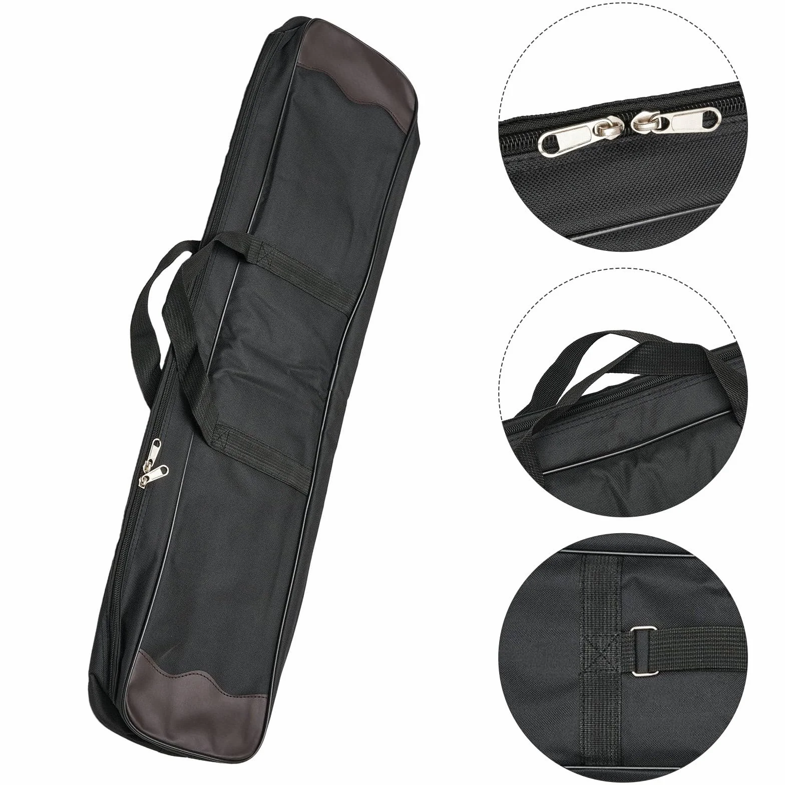 Sac à archet recourbé - Double couche - Pour ranger les arcs et les flèches - Portable - Souple - Pour adulte - Imperméable à l'eau et à la poussière