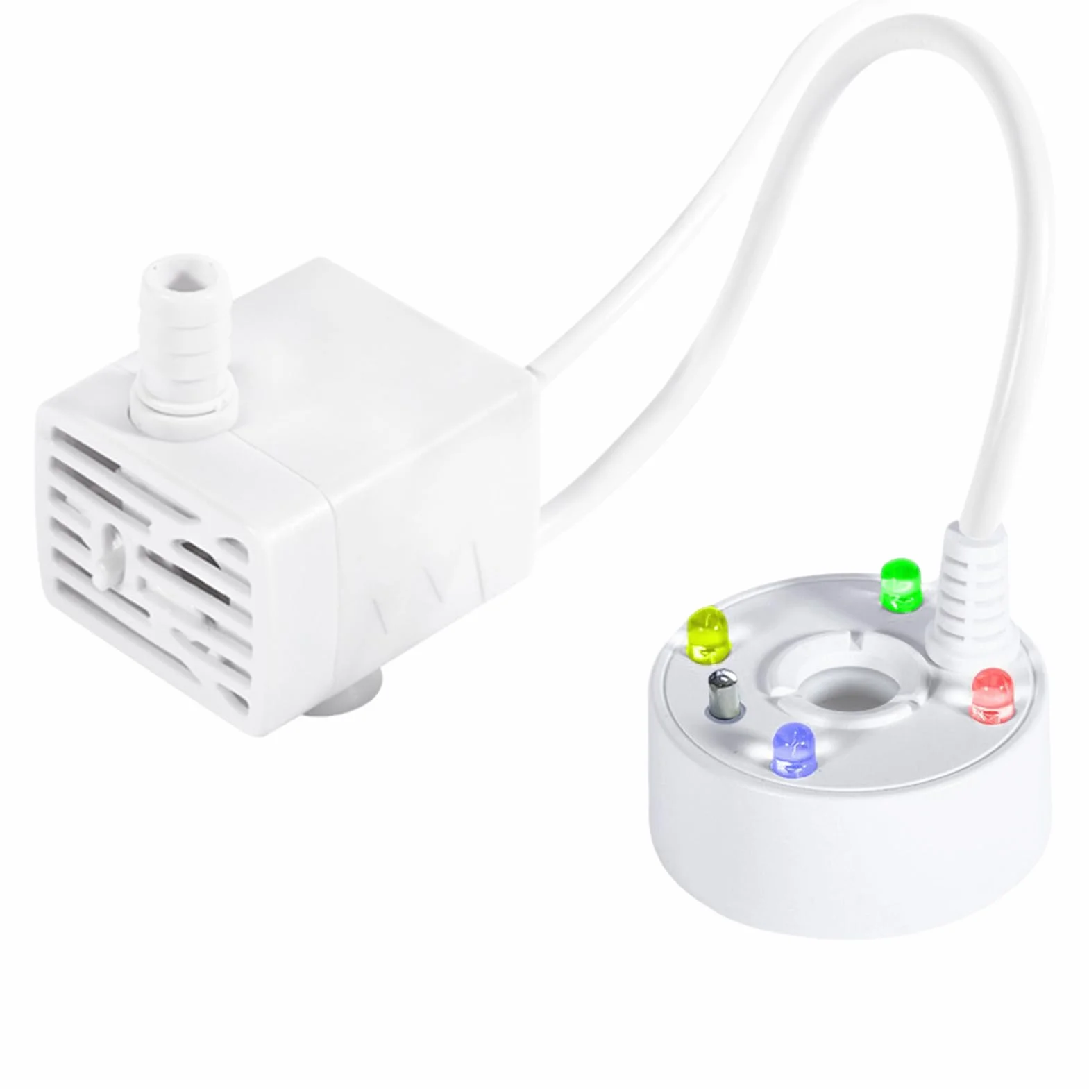 Machine à Brouillard pour Aquarium LED USB - Appareil à Ultrasons avec Lumières Couleur Changeante