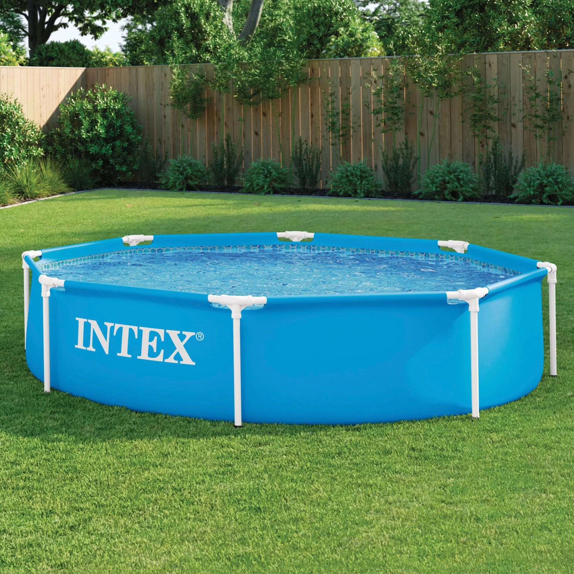 Intex Piscine Metal Frame Ronde Tubulaire 2,44 x 0,51m