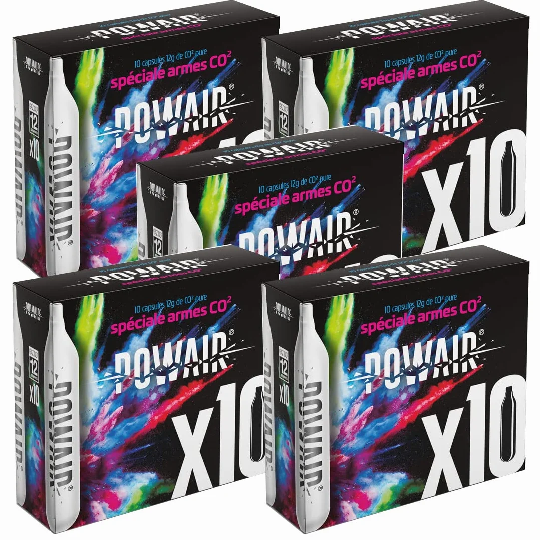 PowAir Sparclettes de Gaz CO2 12 g x 50