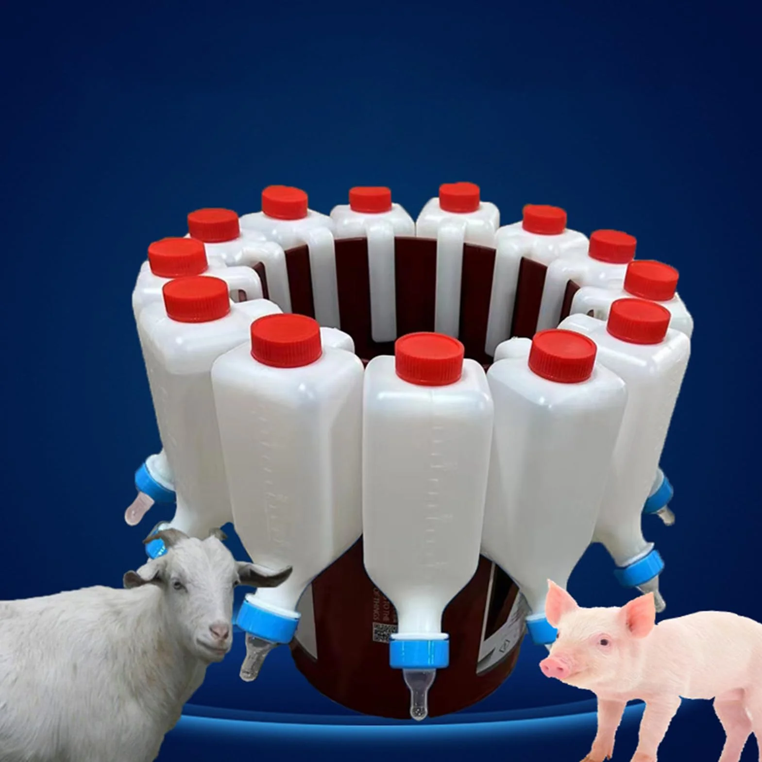 Biberon d'agneau et de chèvre 500/800ml Bouteille de lait avec poignée pour veaux agneaux