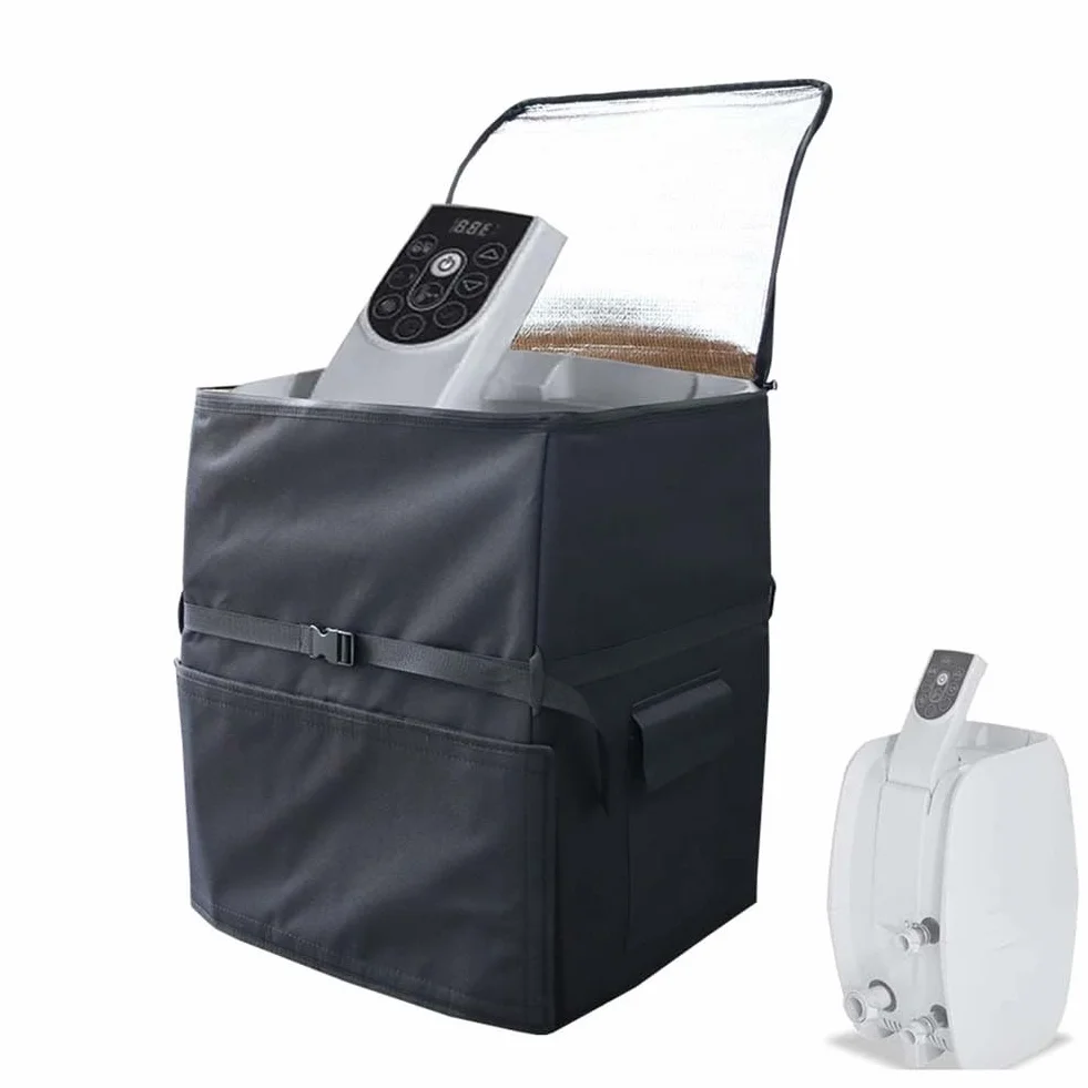 Housse de pompe de chauffage pour spa Oxford durable avec revêtement UV fermeture éclair ouverture latérale protection intempéries