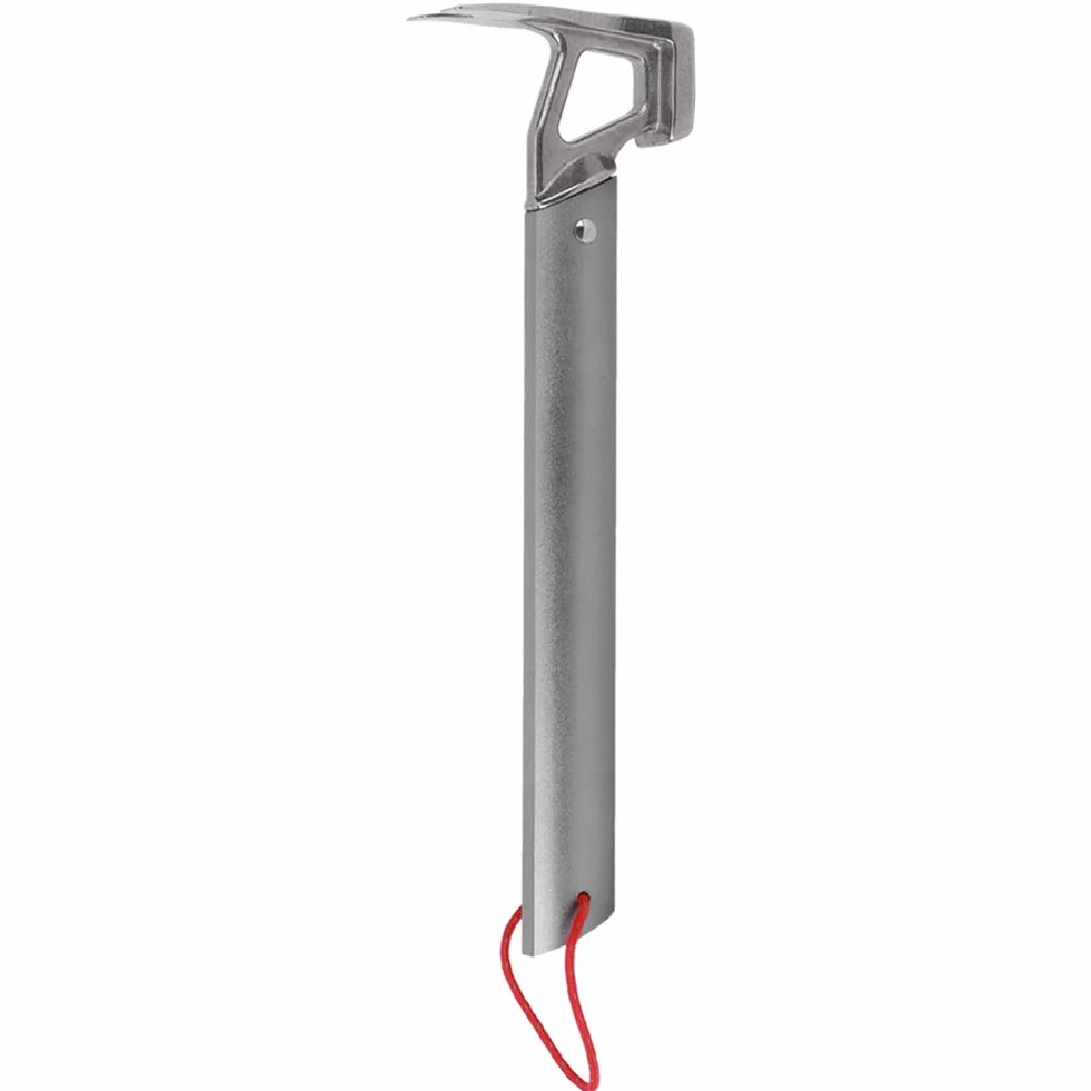 Keenso Piquet de tente et marteau de camping multifonction en acier inoxydable pour extérieur